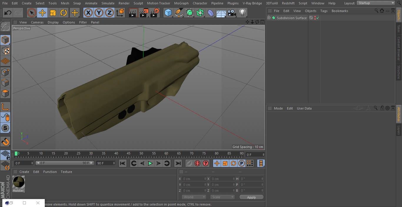 Holster Beretta Kydex Green 3D