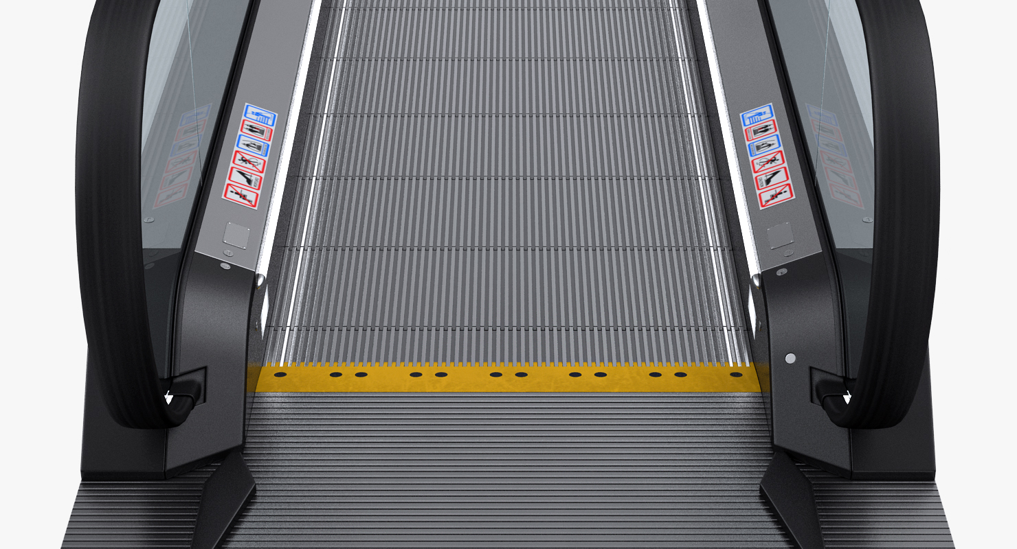 Airport Moving Walkway Rigged 3D model