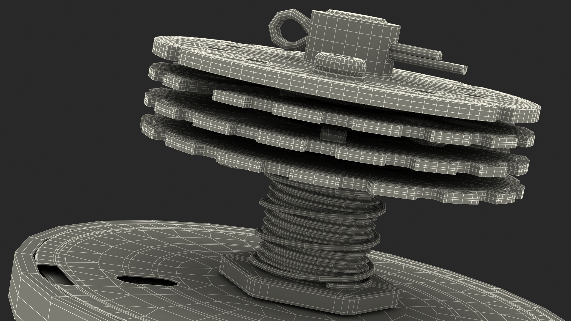 3D model Vintage Mechanical Combination Lock