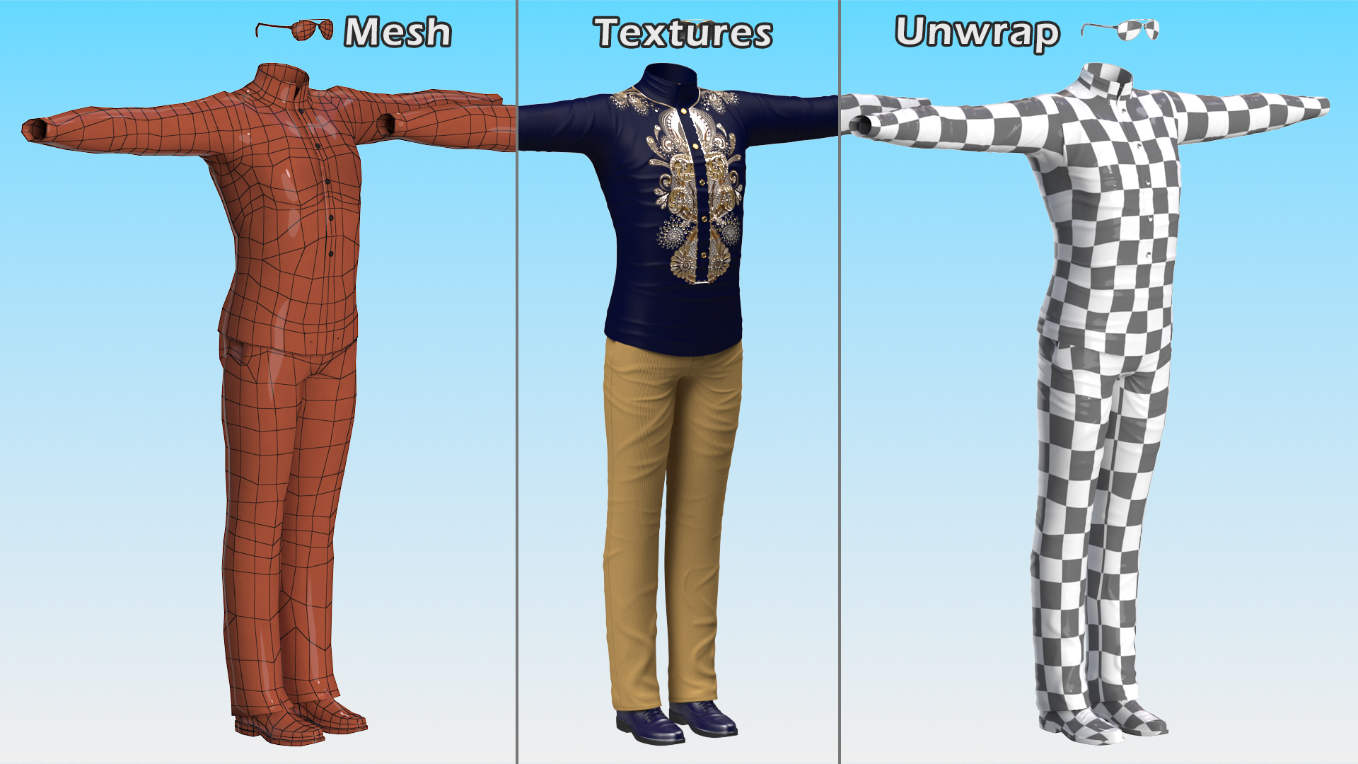 3D model Fashionable Style Clothes