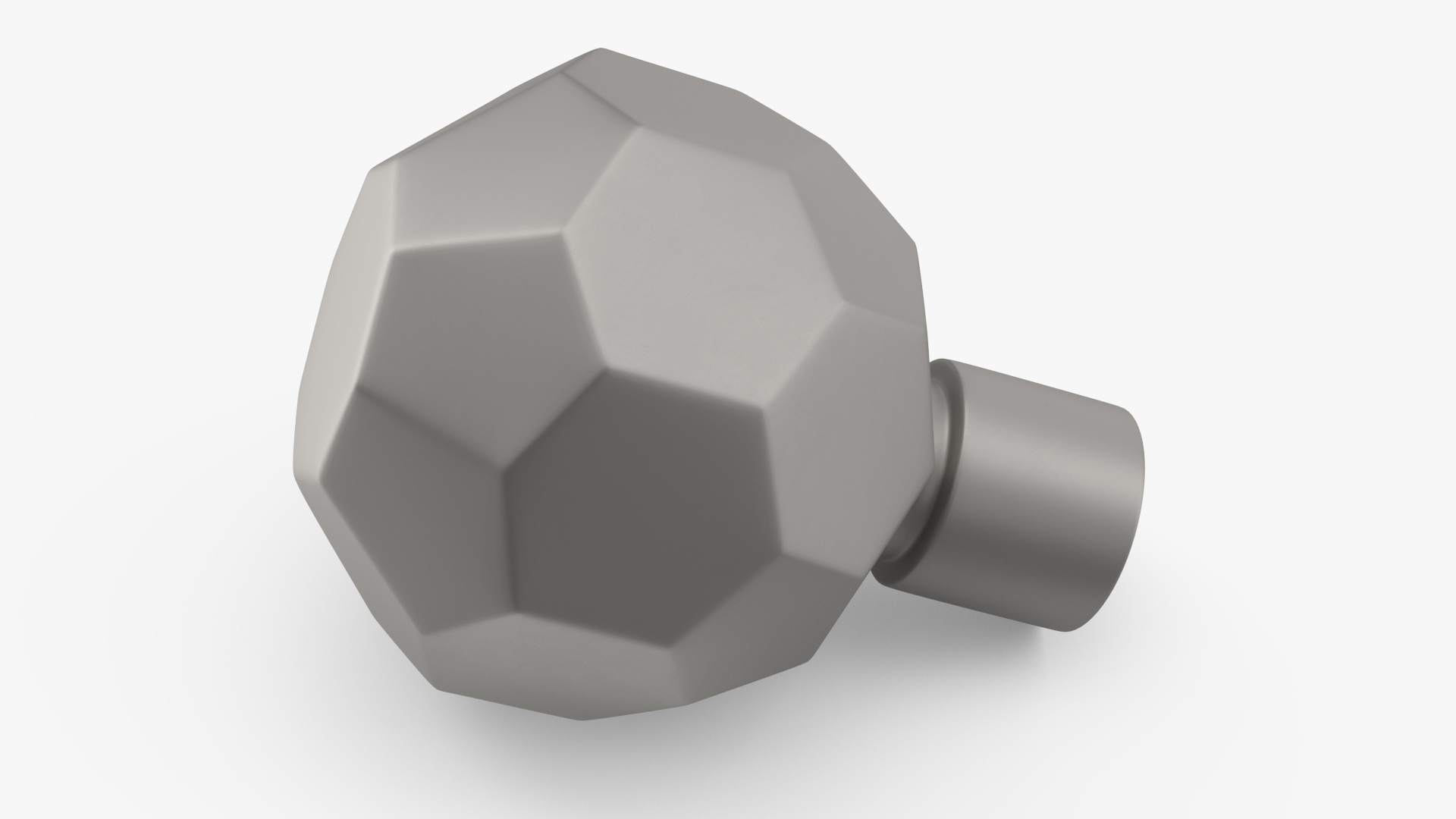 Kitchen Cabinet Handle Knob Spherical Silver 3D model