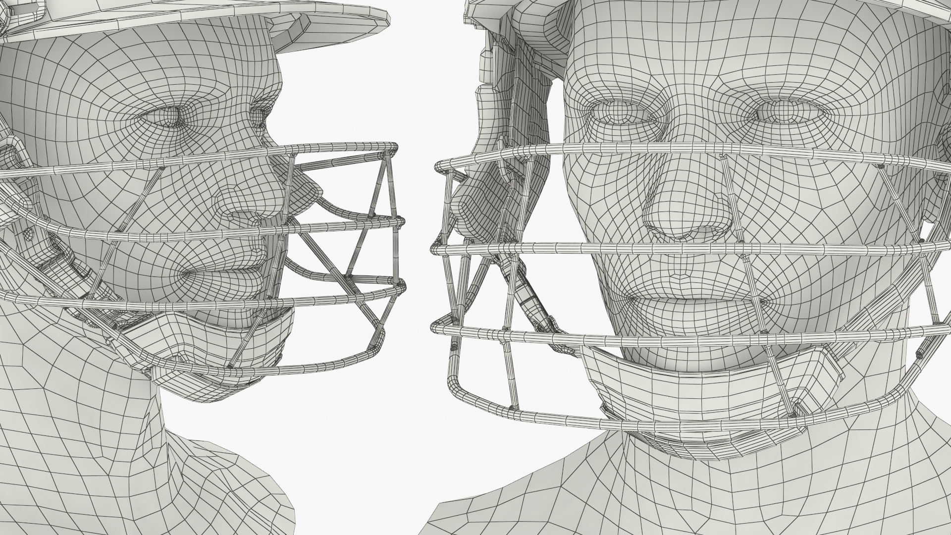 Cricket Helmet on Man Head with Face Guard, view 9