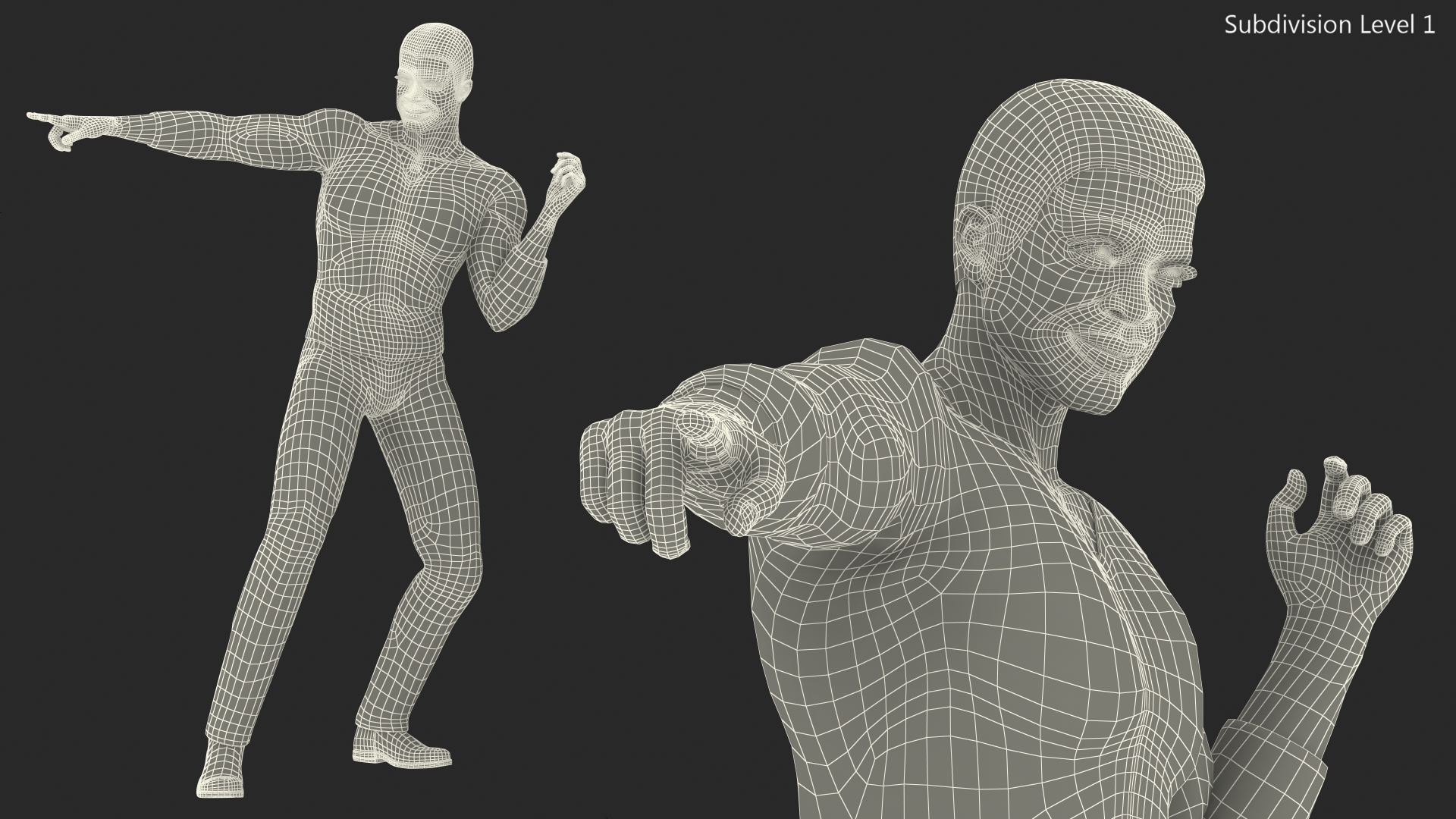 3D model Light Skin City Style Man