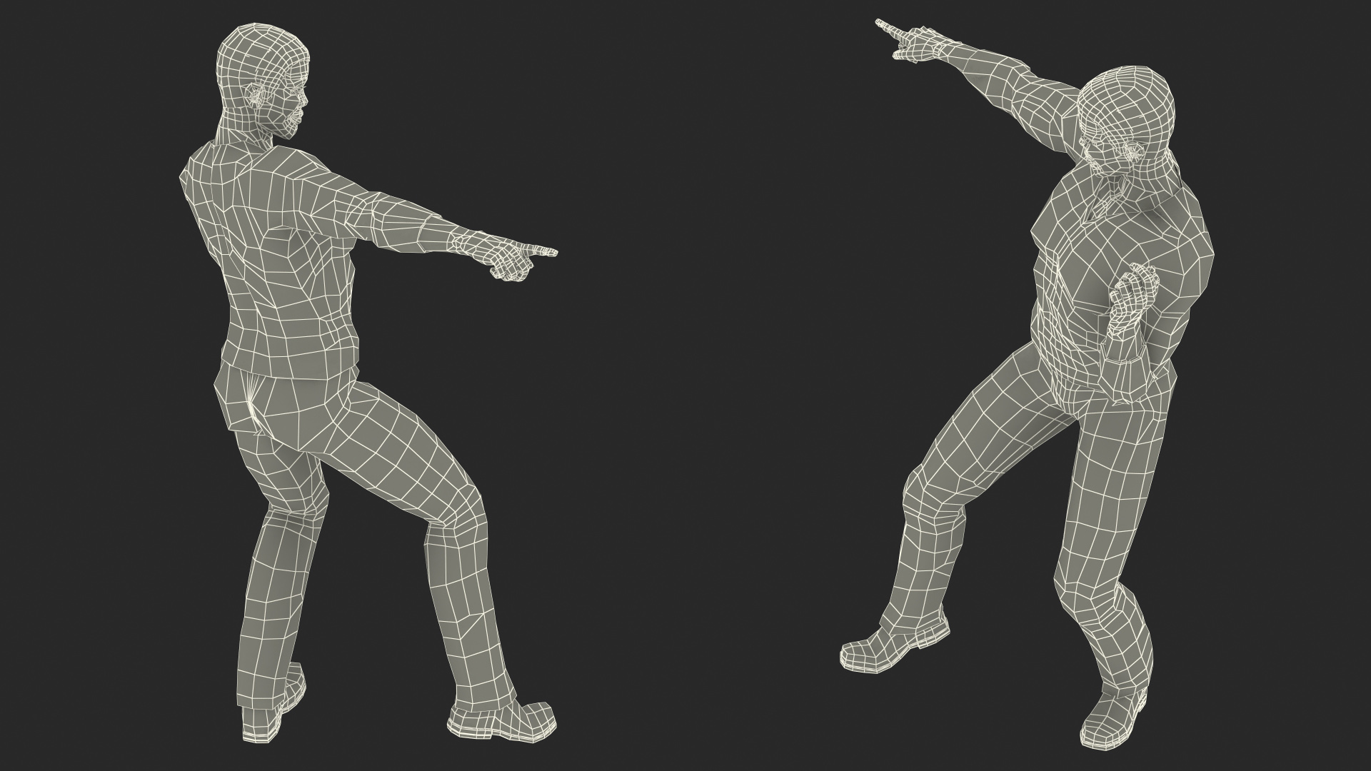 3D model Light Skin City Style Man