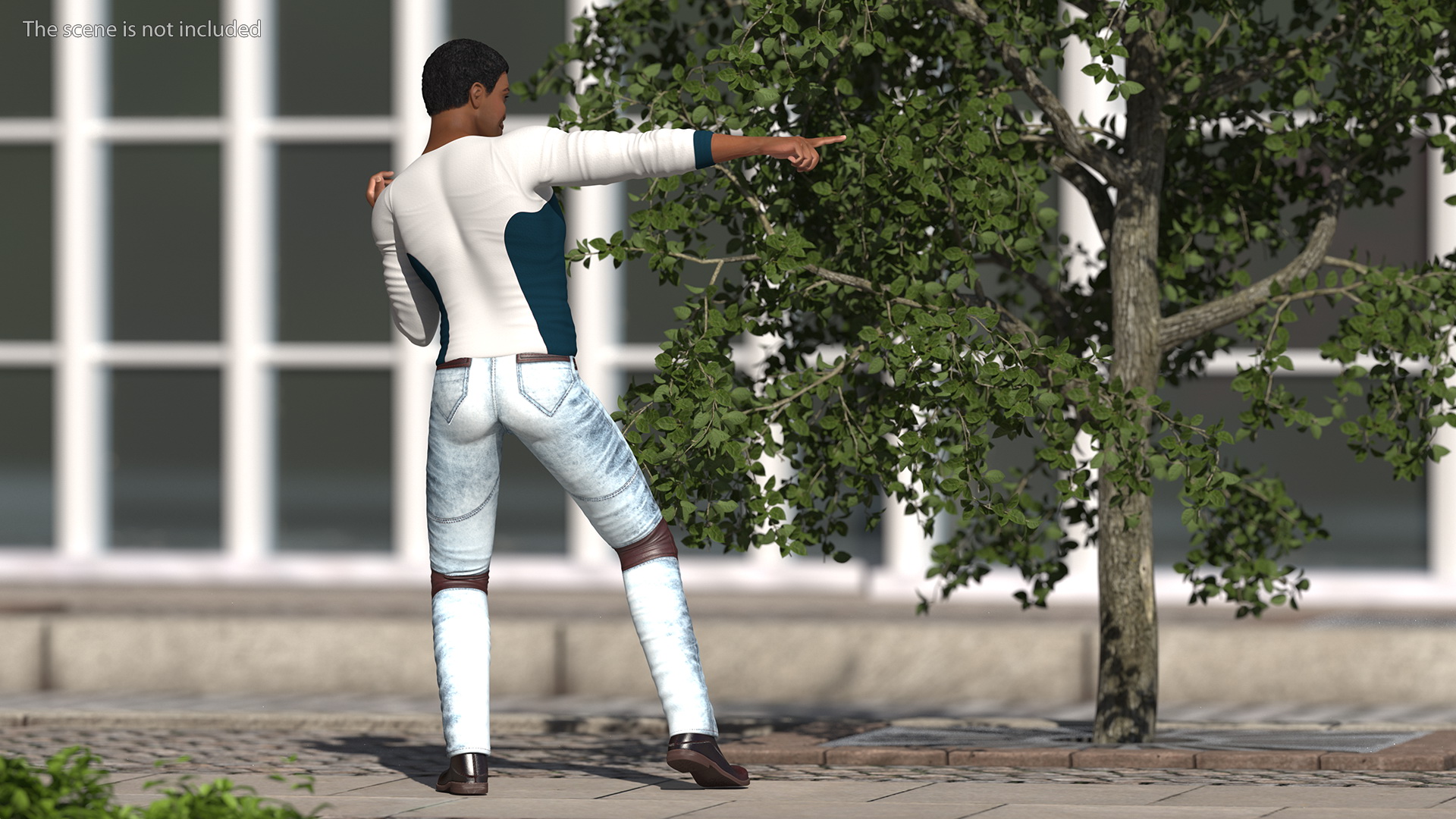 3D model Light Skin City Style Man