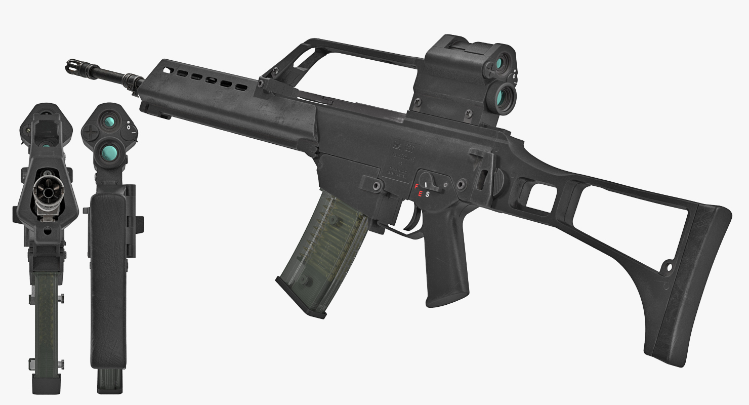 3D model Assault Rifle HK G36