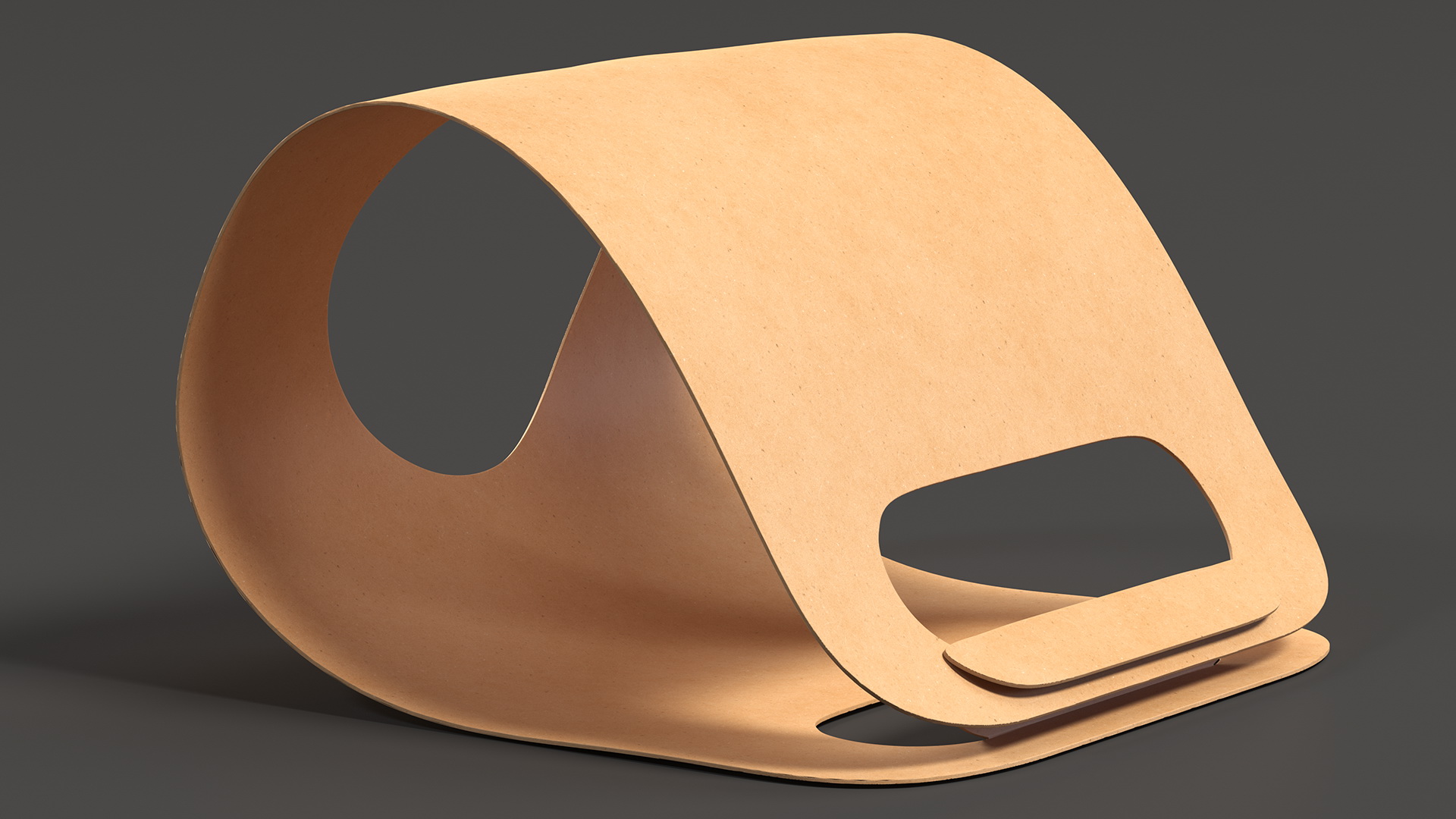 3D model Kraft Paper Take Away Cup Holder One Cup