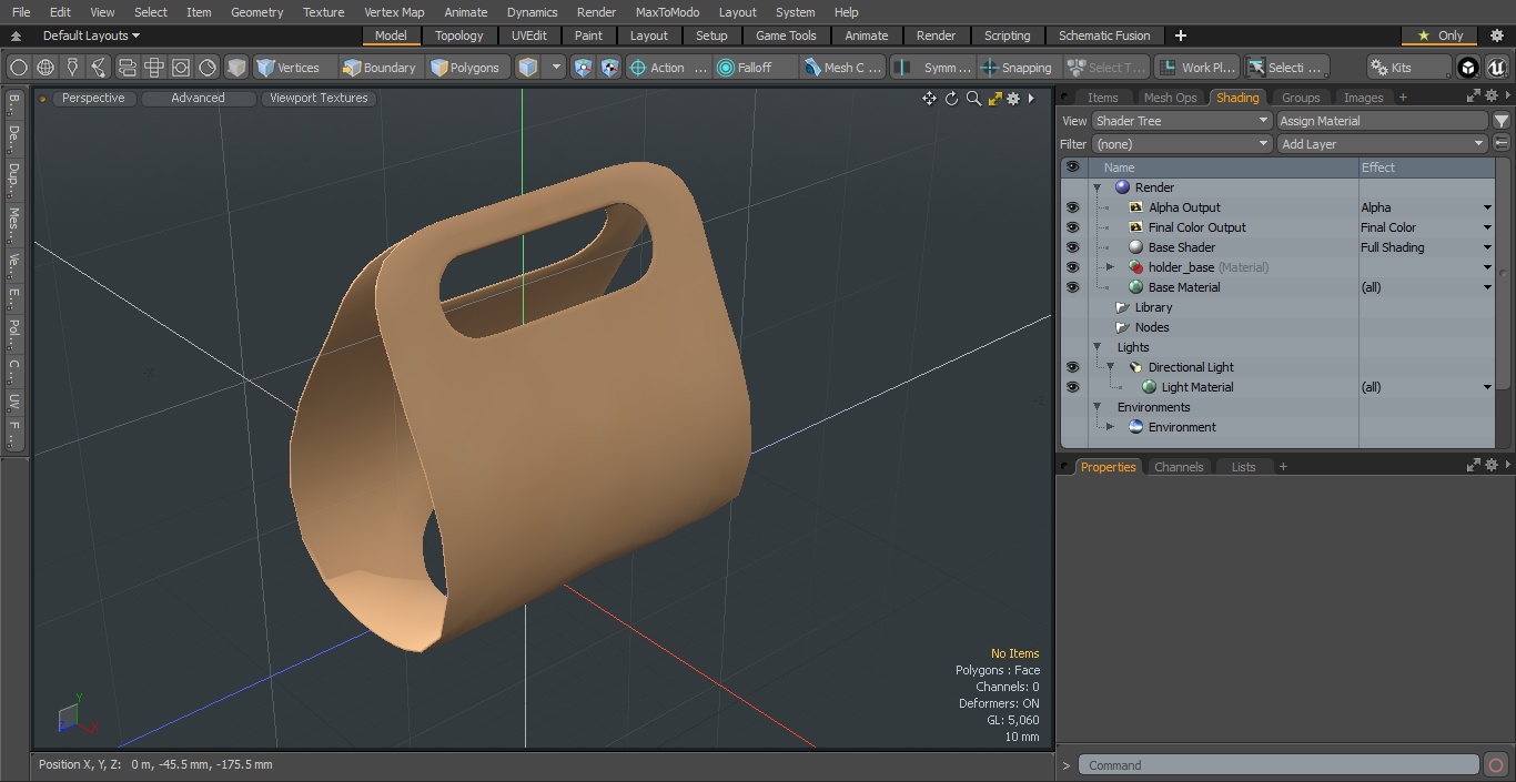 3D model Kraft Paper Take Away Cup Holder One Cup