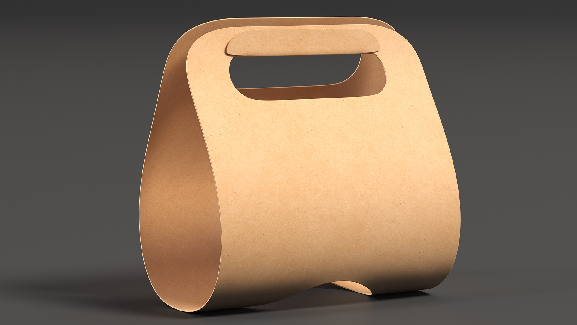 3D model Kraft Paper Take Away Cup Holder One Cup