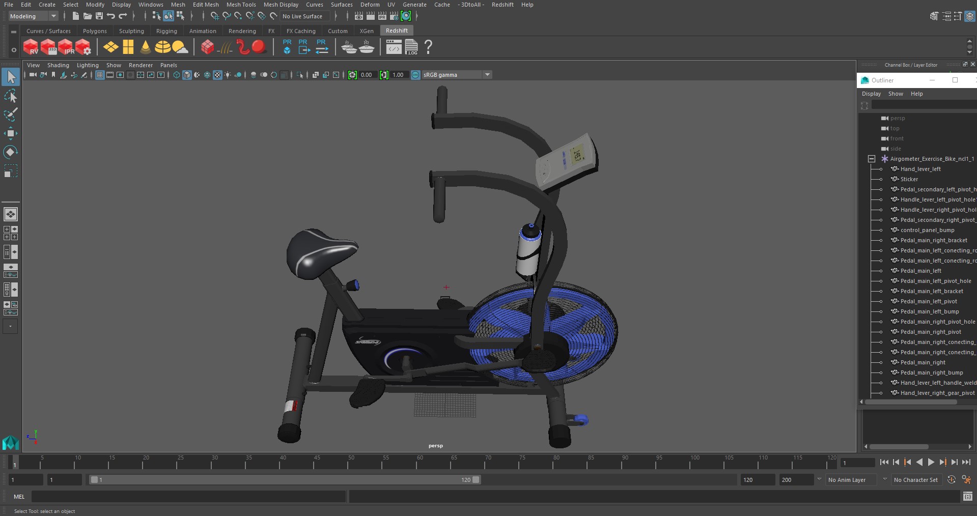 Airgometer Exercise Bike 3D model