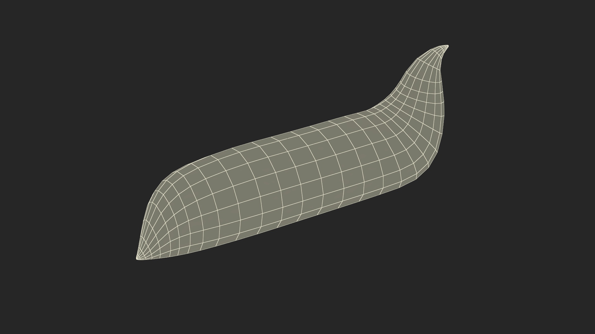 Squeezed Toothpaste Blue 3D model