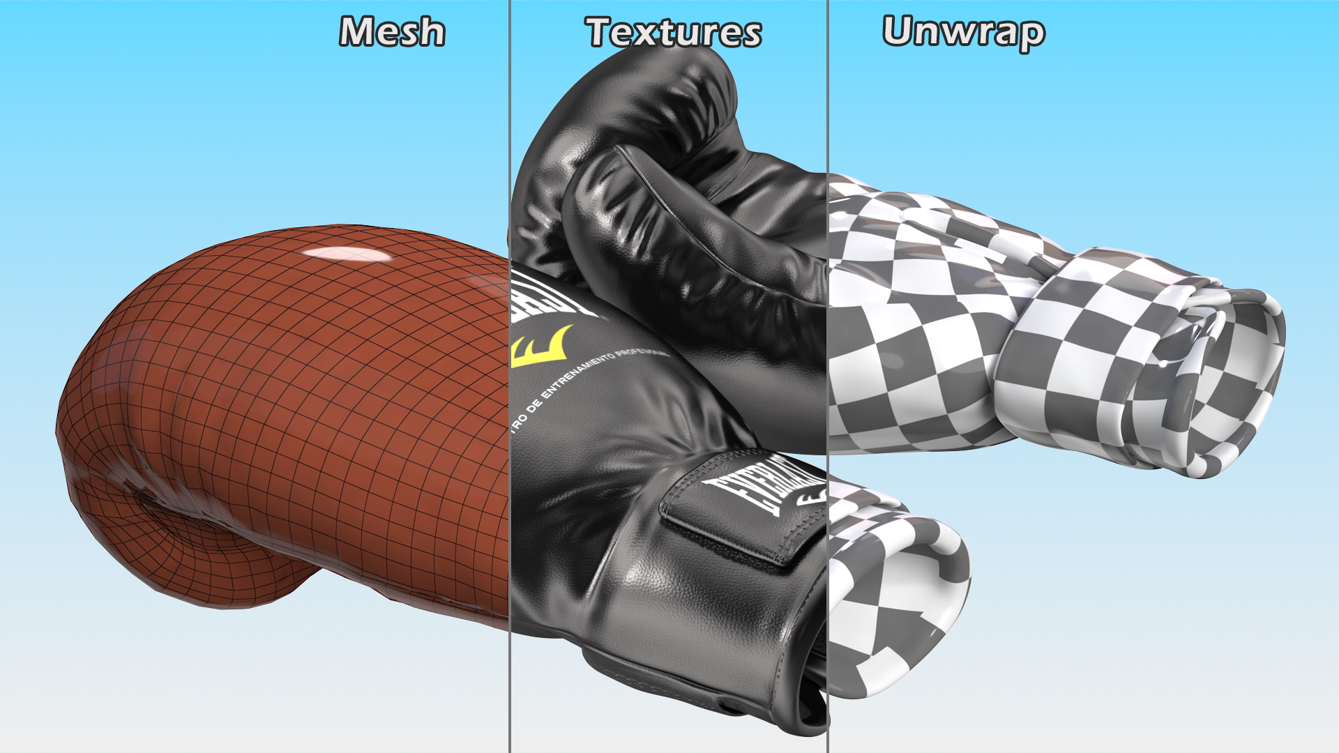 3D Sparring Boxing Gloves Everlast