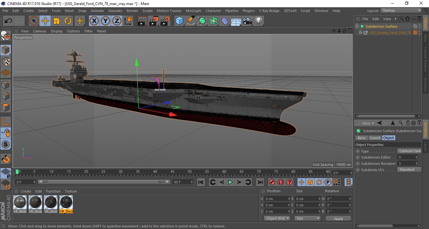 USS Gerald Ford CVN 78 3D