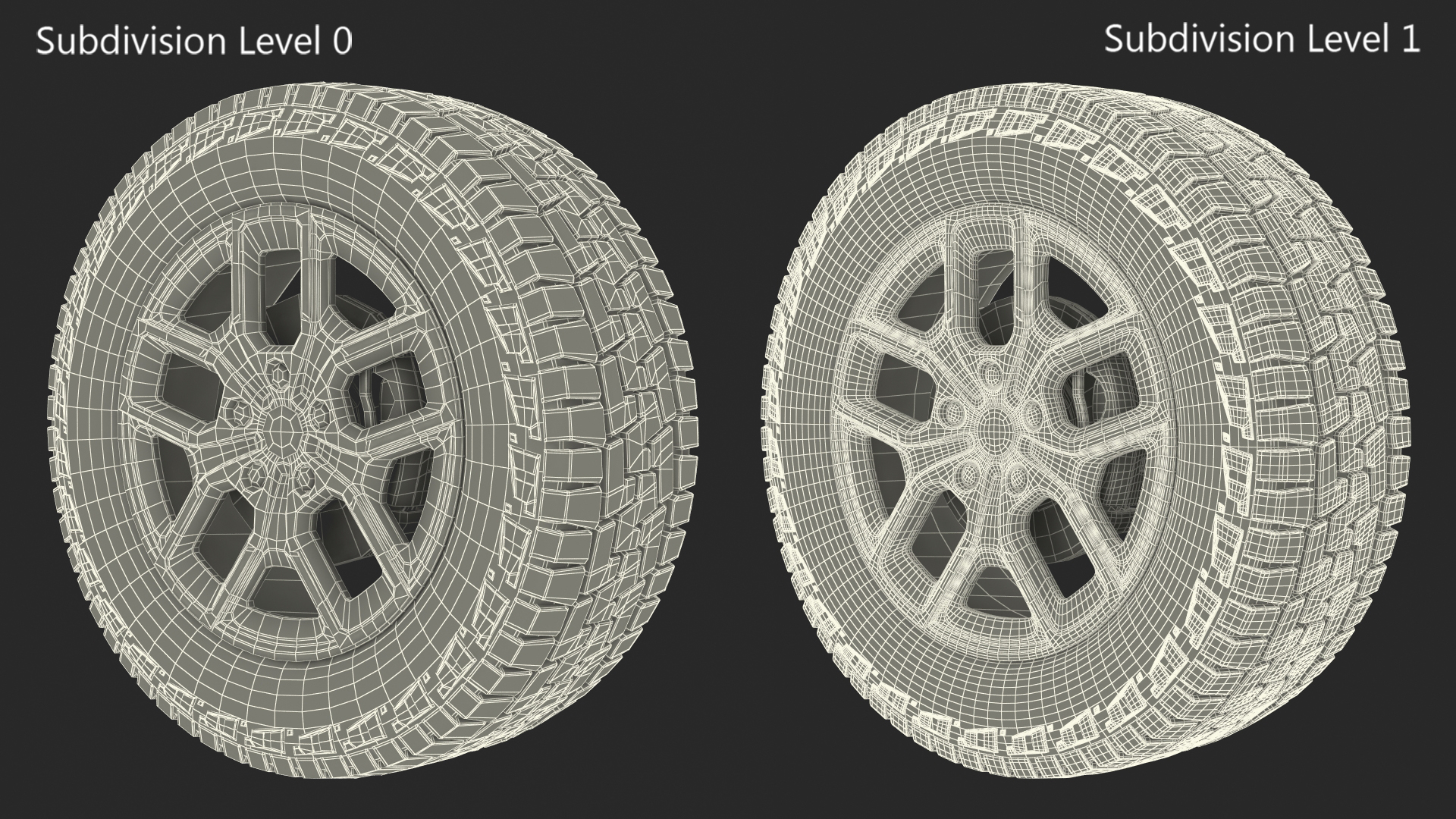 Off Road Wheel 3D model