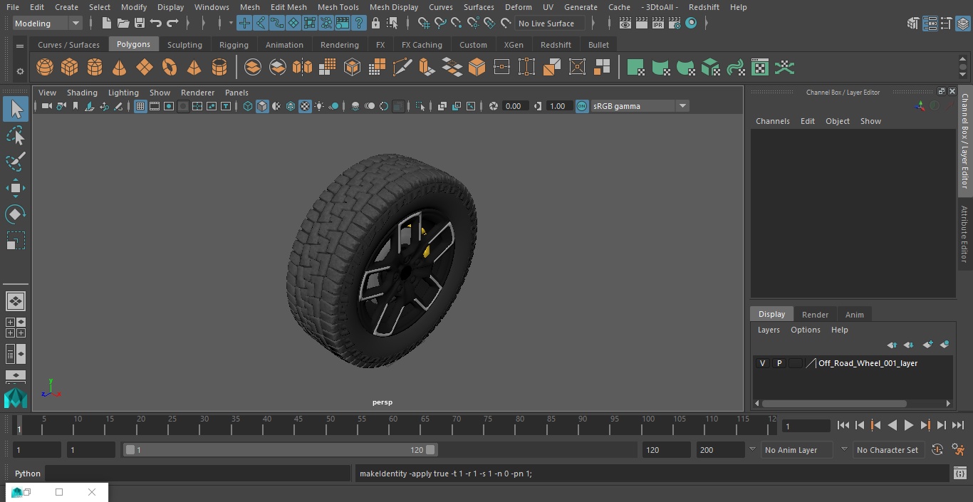 Off Road Wheel 3D model