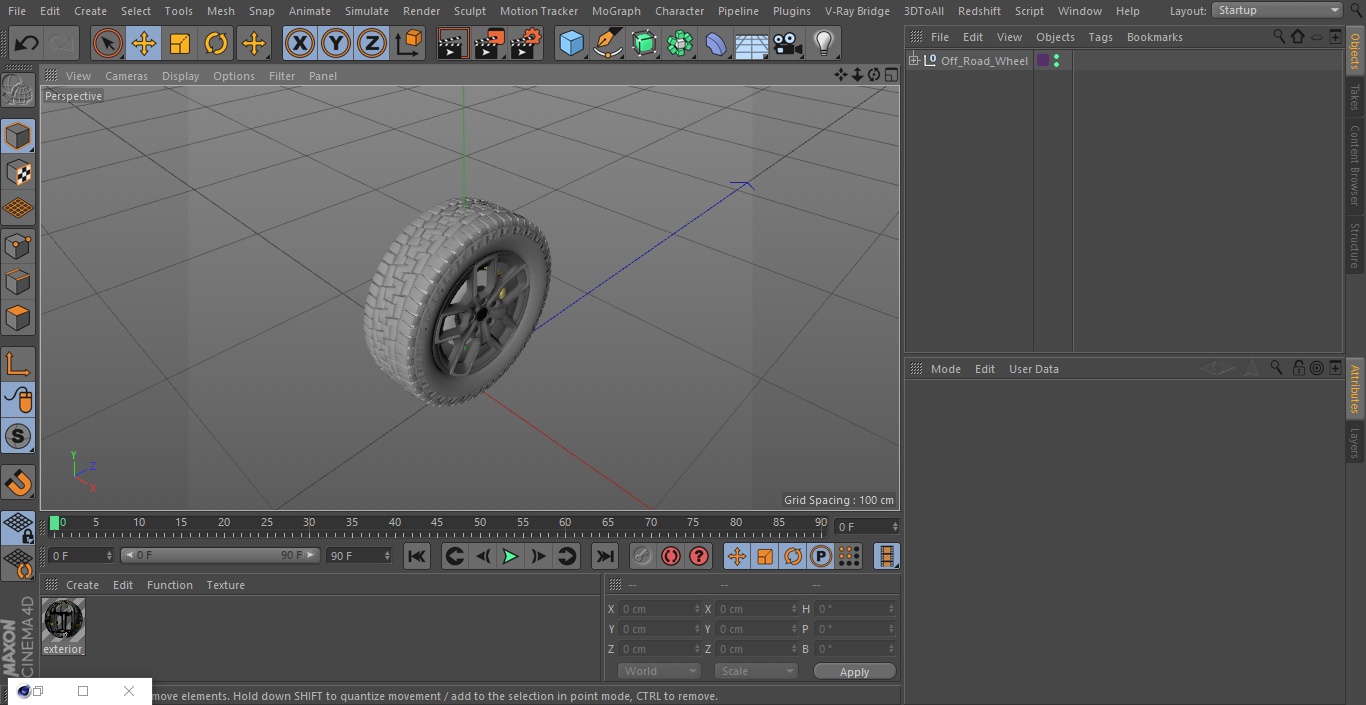 Off Road Wheel 3D model
