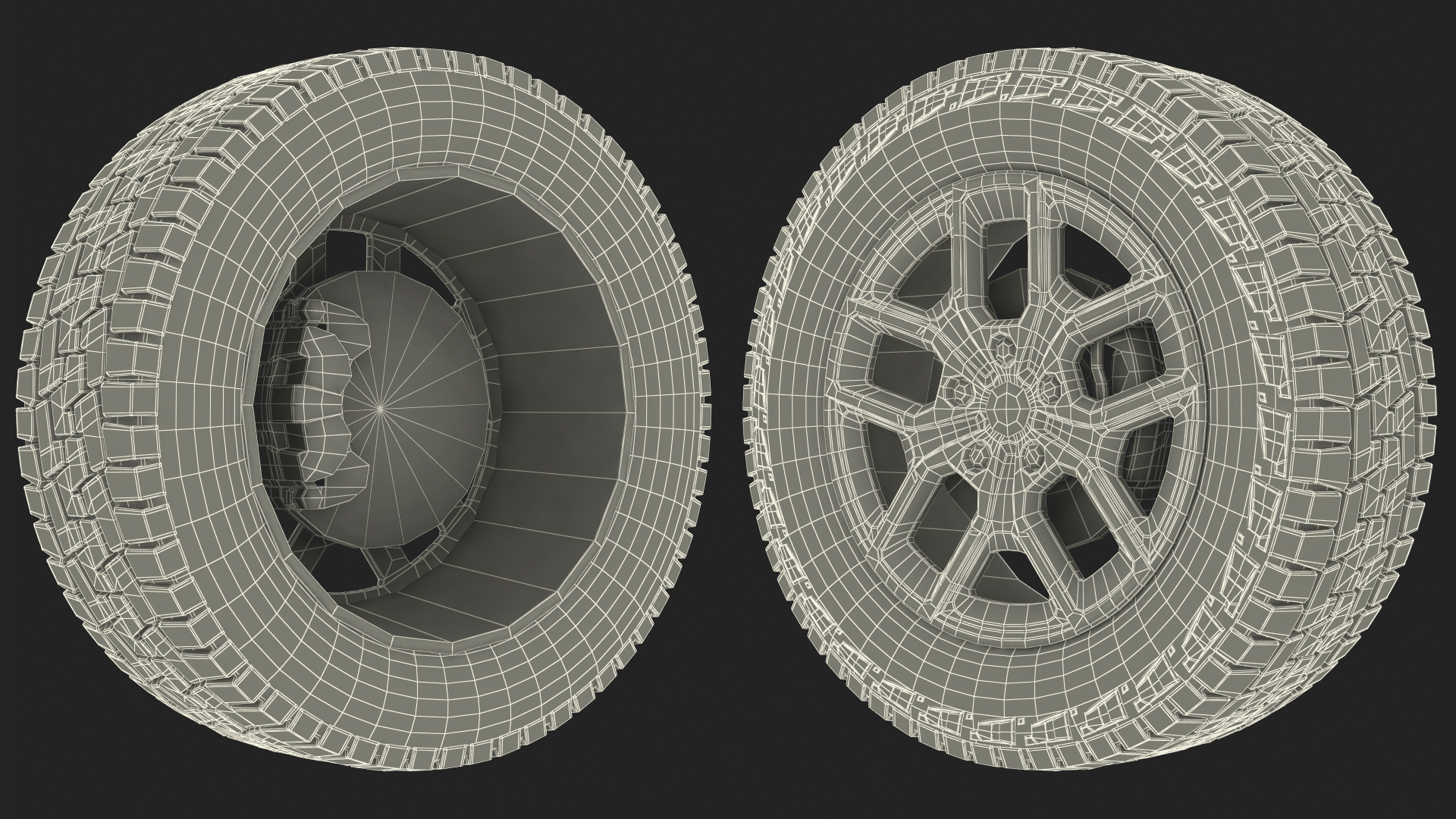 Off Road Wheel 3D model