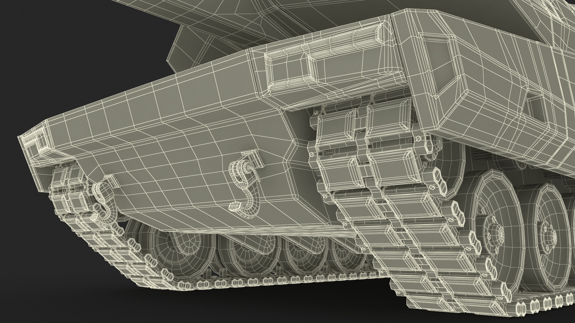 3D model Rheinmetall Panther KF51 MBT Dusted