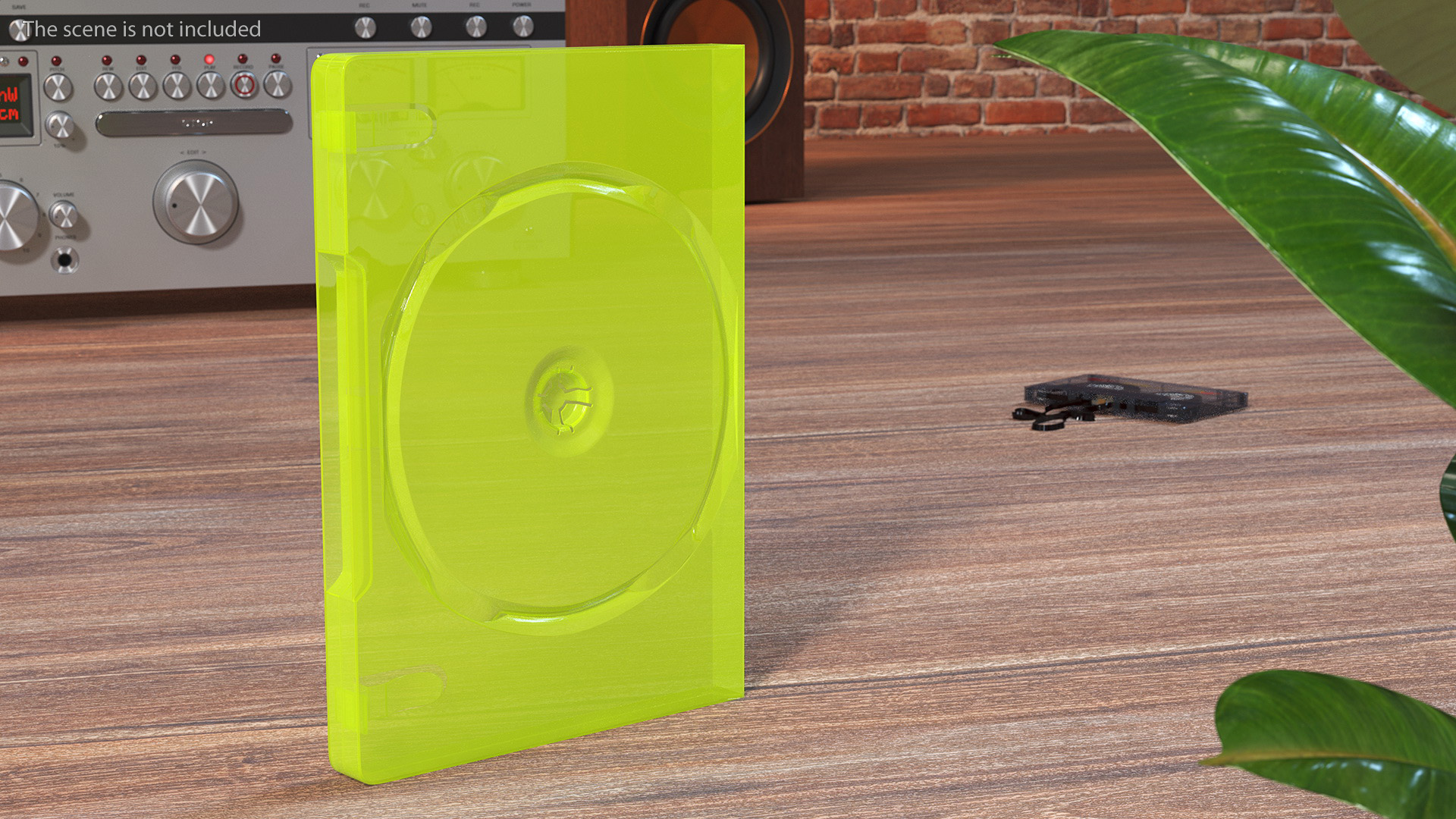 Closed Standard XBOX 360 Translucent Green 3D