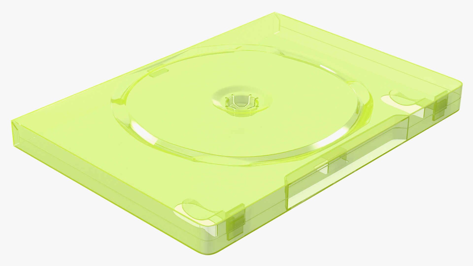 Closed Standard XBOX 360 Translucent Green 3D