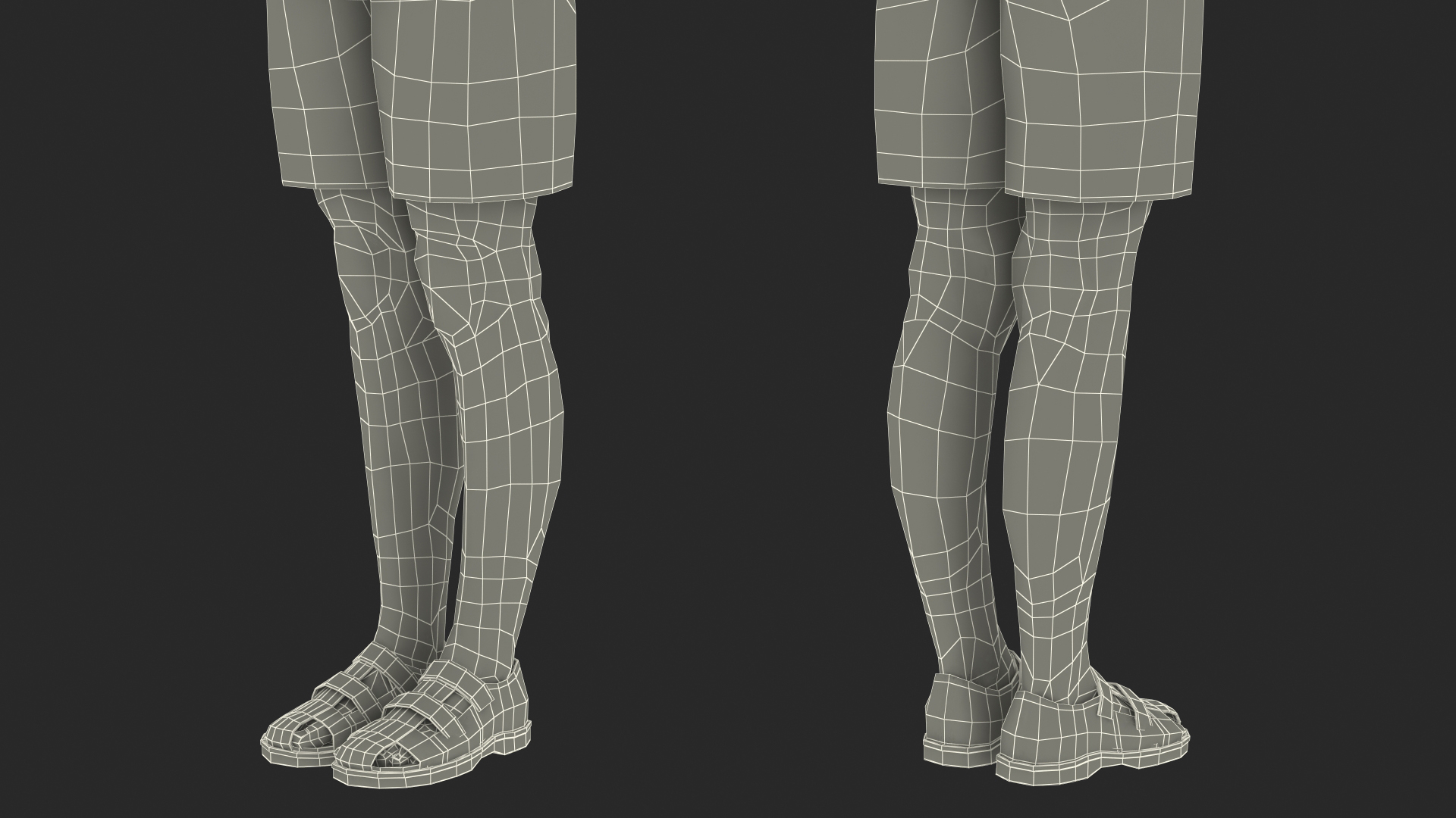 Black Child Boy T-Pose 3D