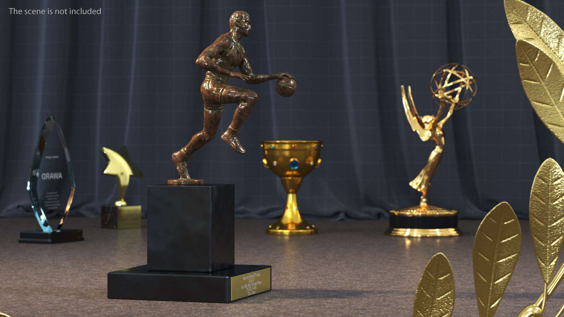 3D NBA Most Valuable Player Trophy