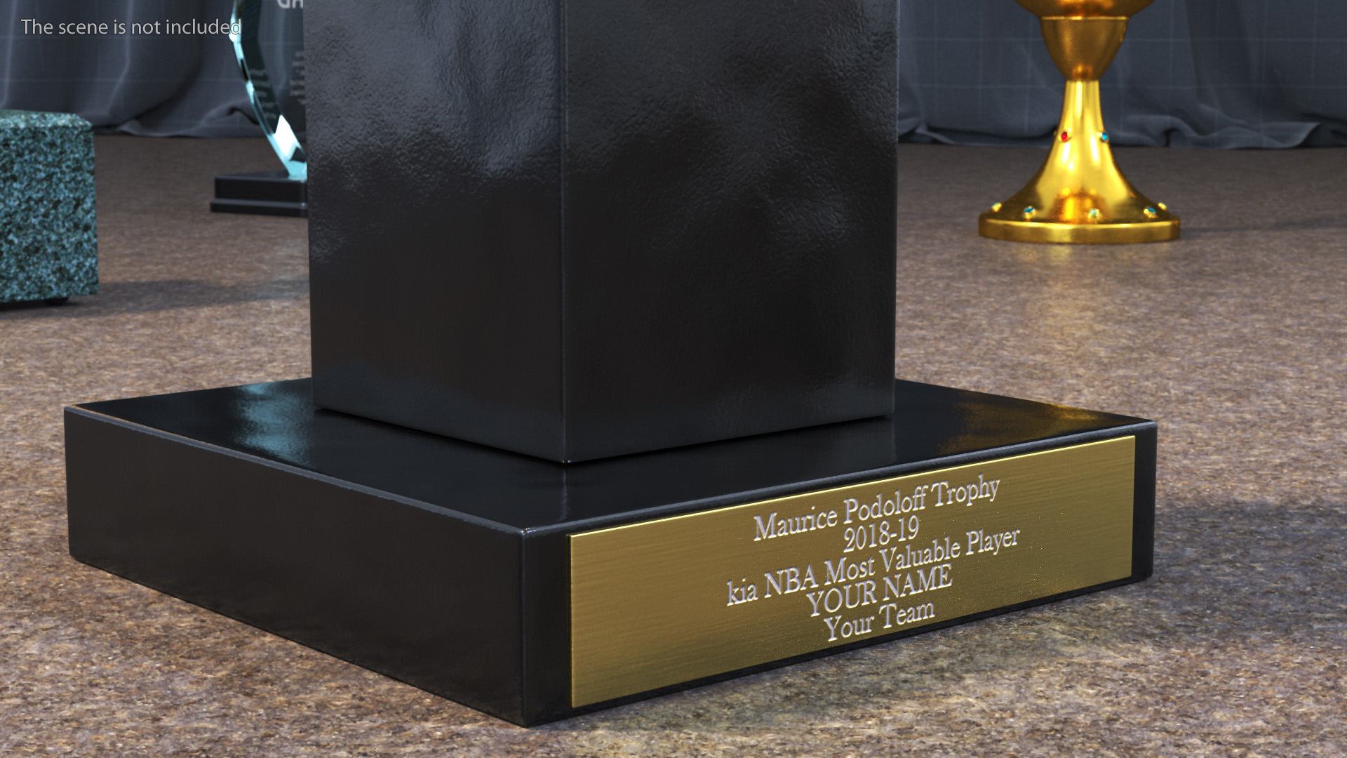 3D NBA Most Valuable Player Trophy