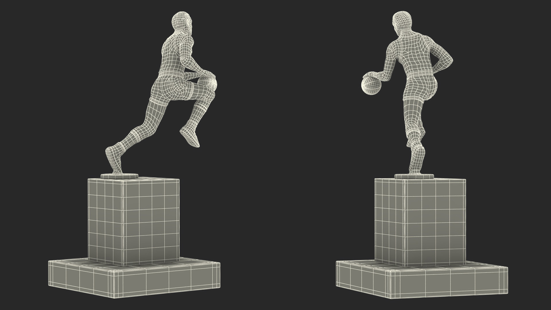 3D NBA Most Valuable Player Trophy