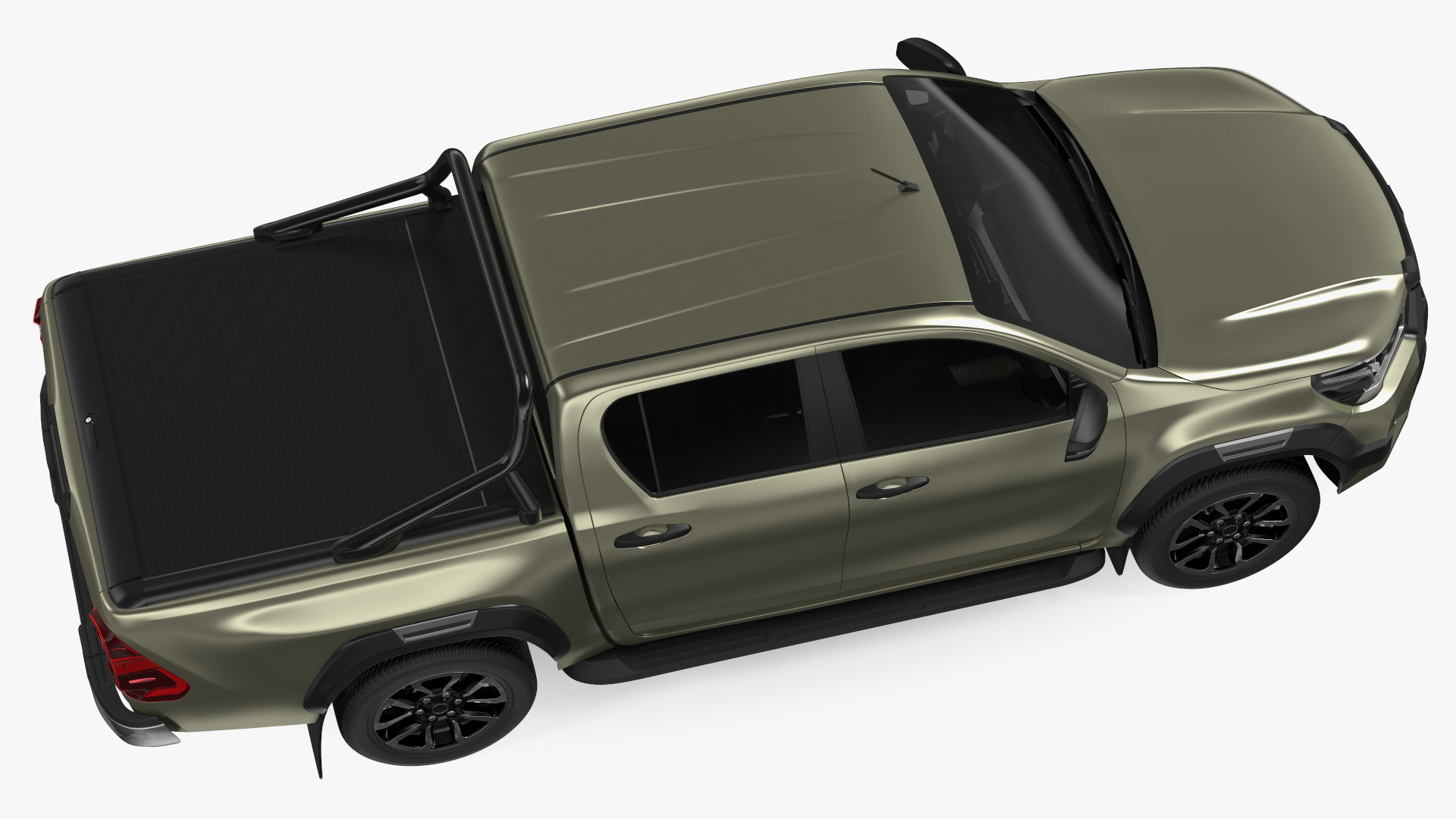 3D model Pickup with Fire Fighting Trailer Rigged