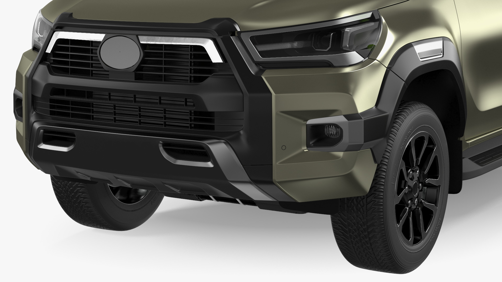 3D model Pickup with Fire Fighting Trailer Rigged