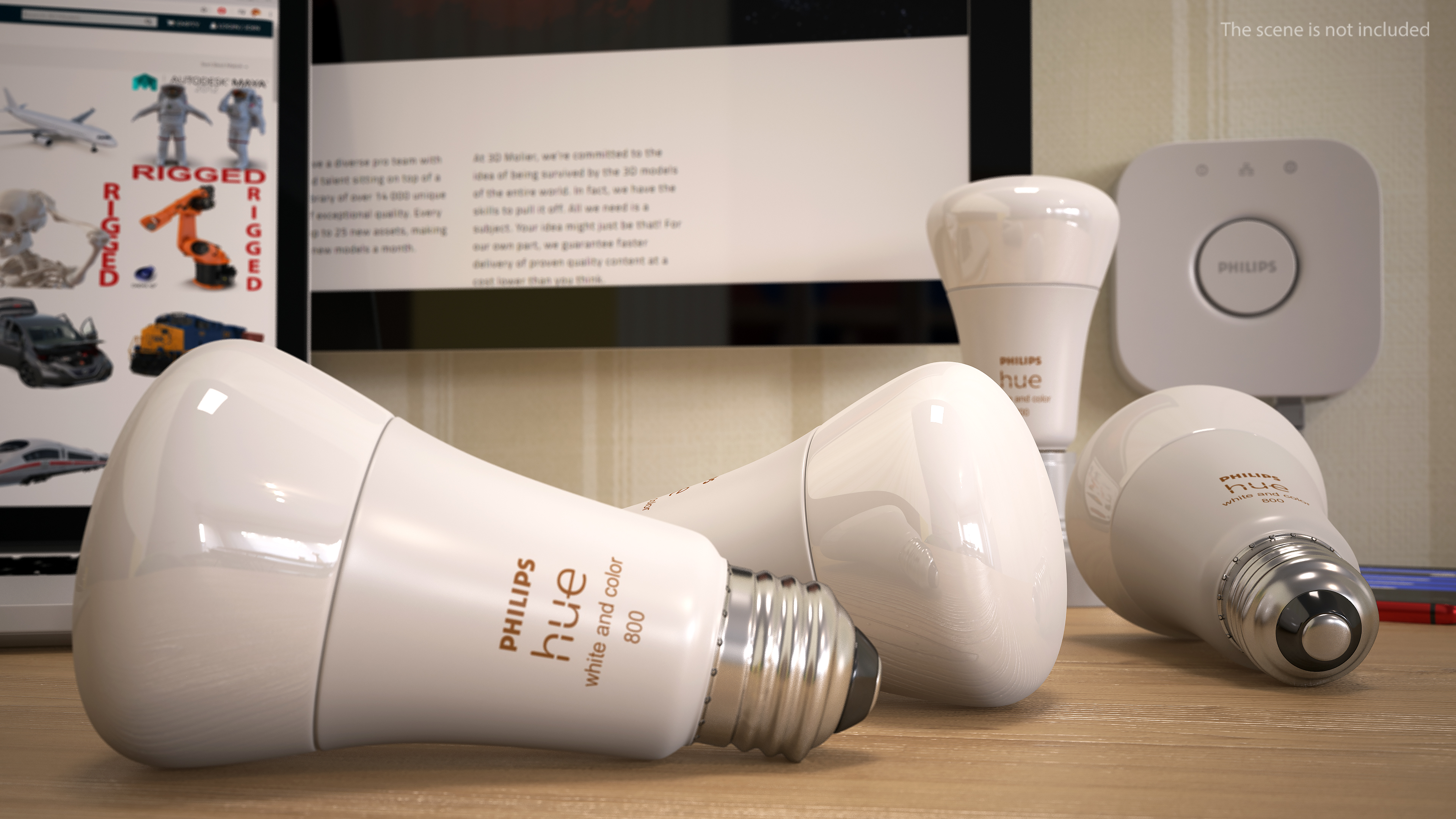 Philips Hue White and Color Ambience Lights Off 3D
