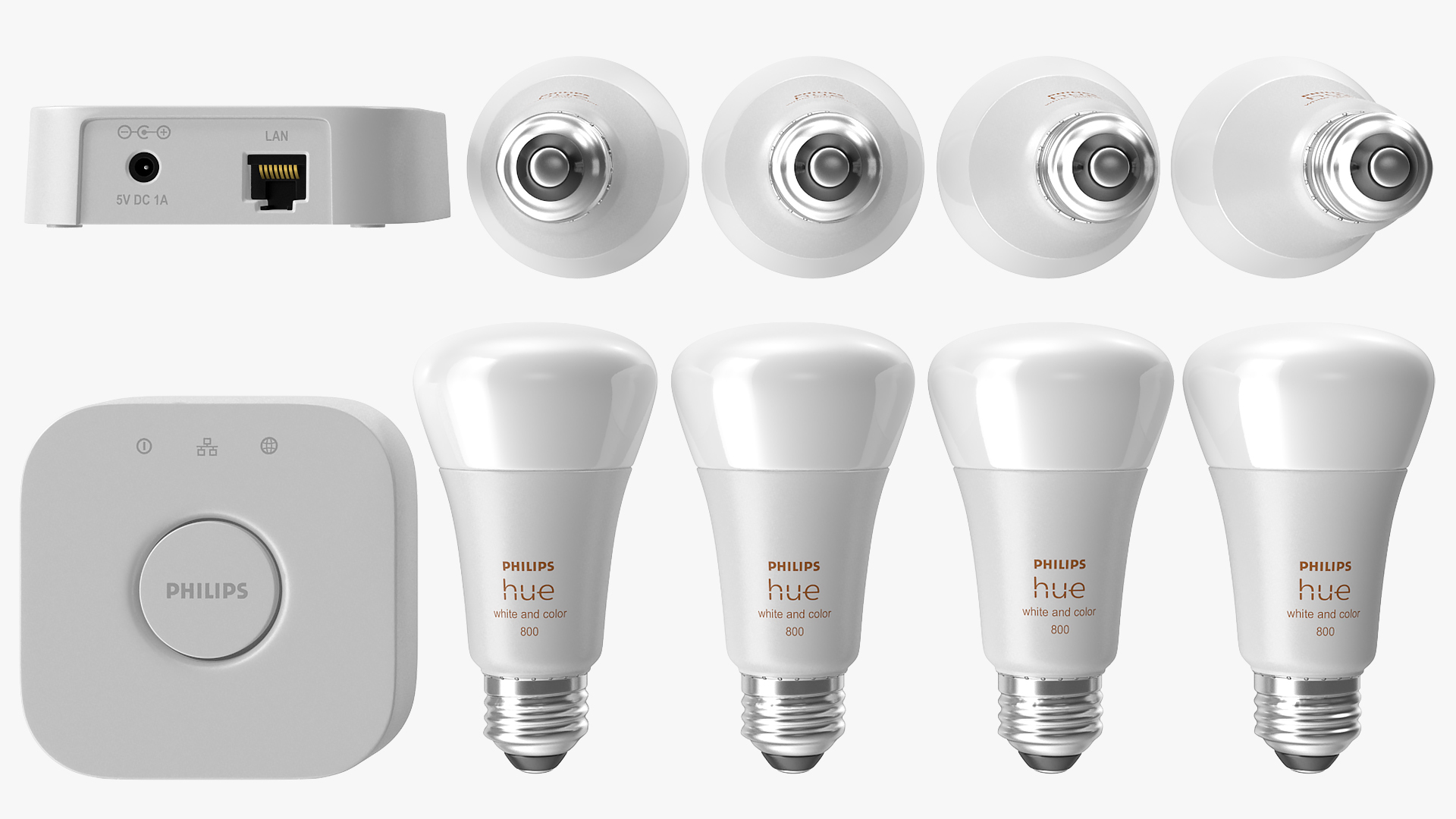Philips Hue White and Color Ambience Lights Off 3D