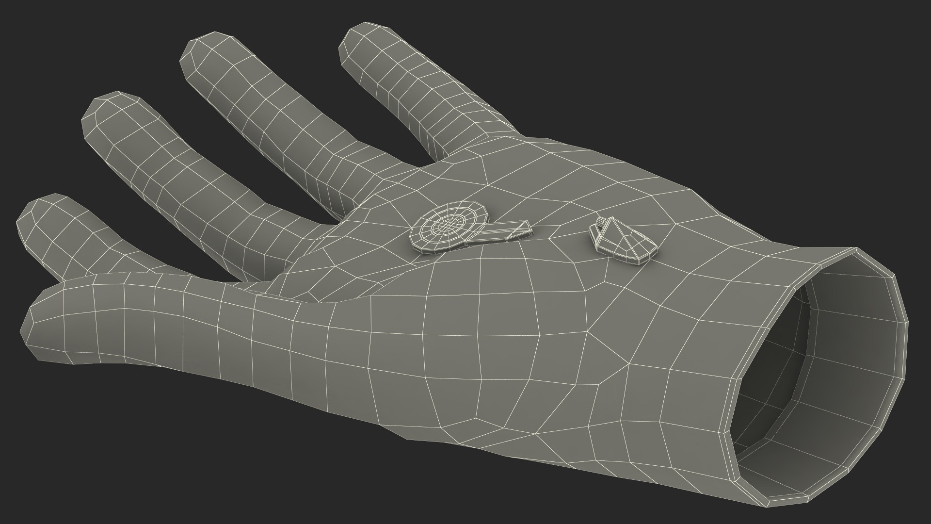 Spiderman Black Suit Gloves 3D