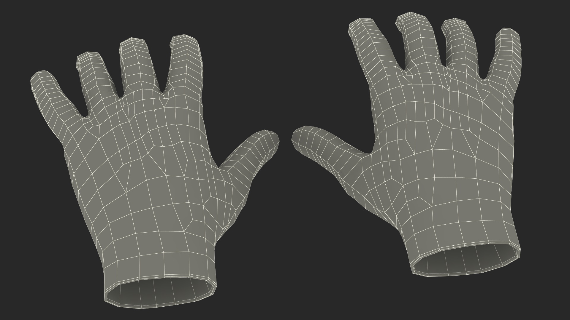 Spiderman Black Suit Gloves 3D