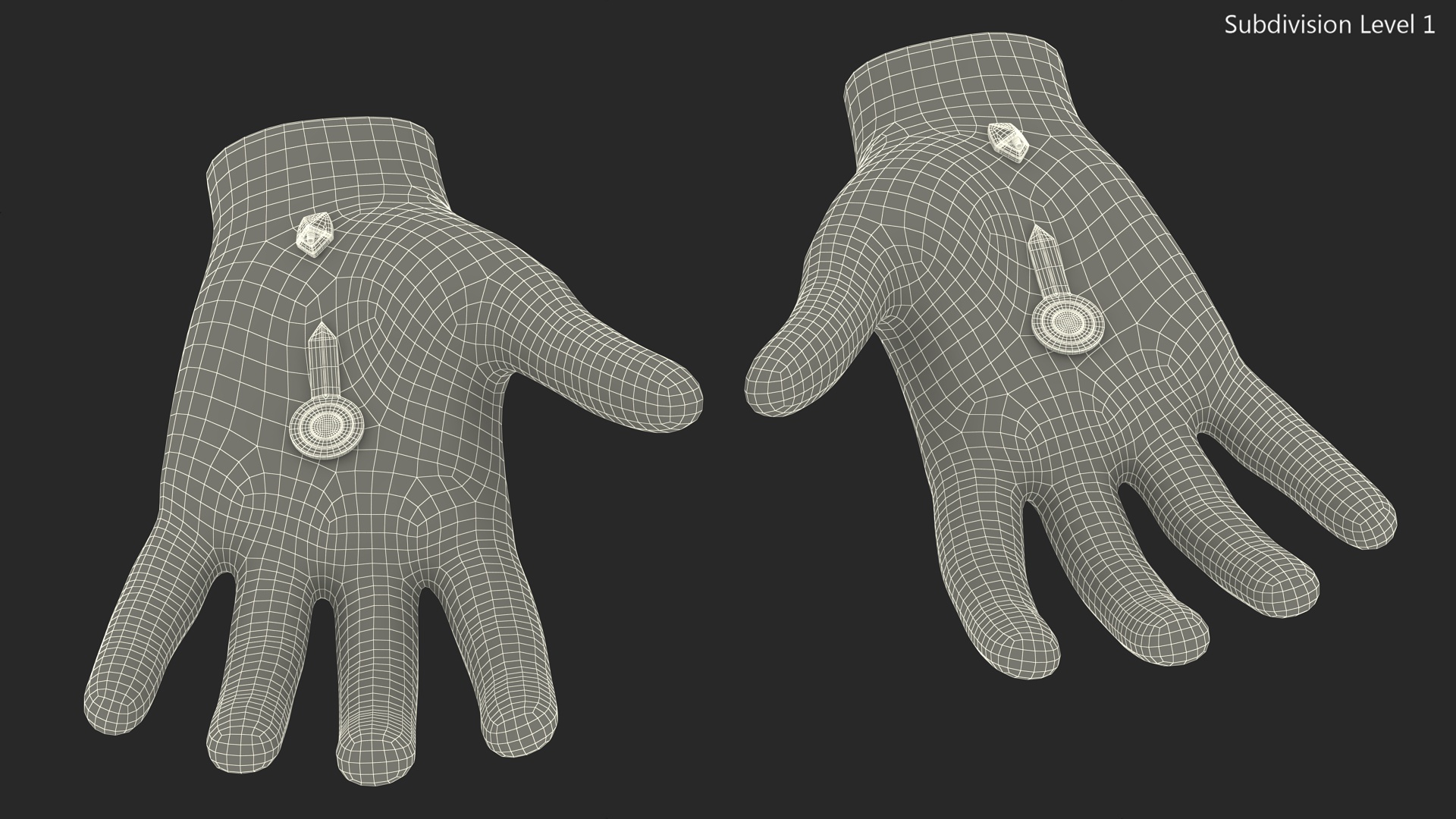 Spiderman Black Suit Gloves 3D