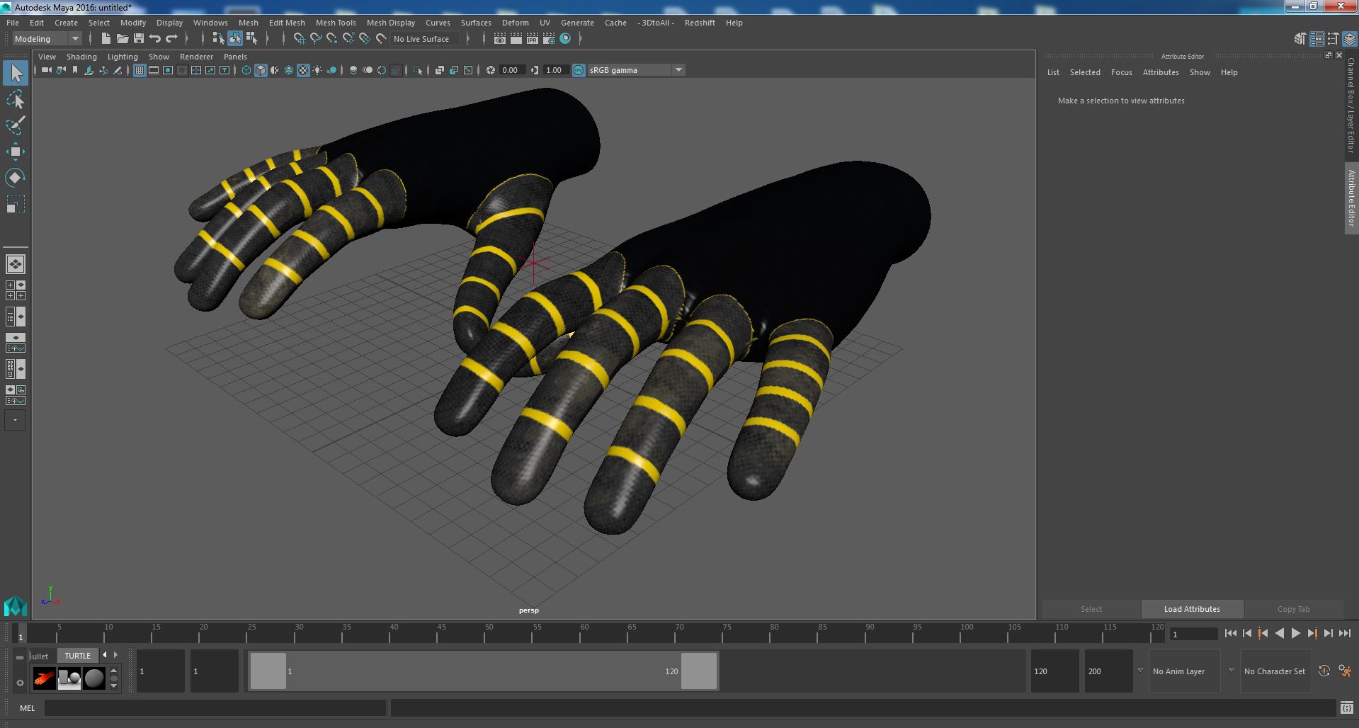 Spiderman Black Suit Gloves 3D