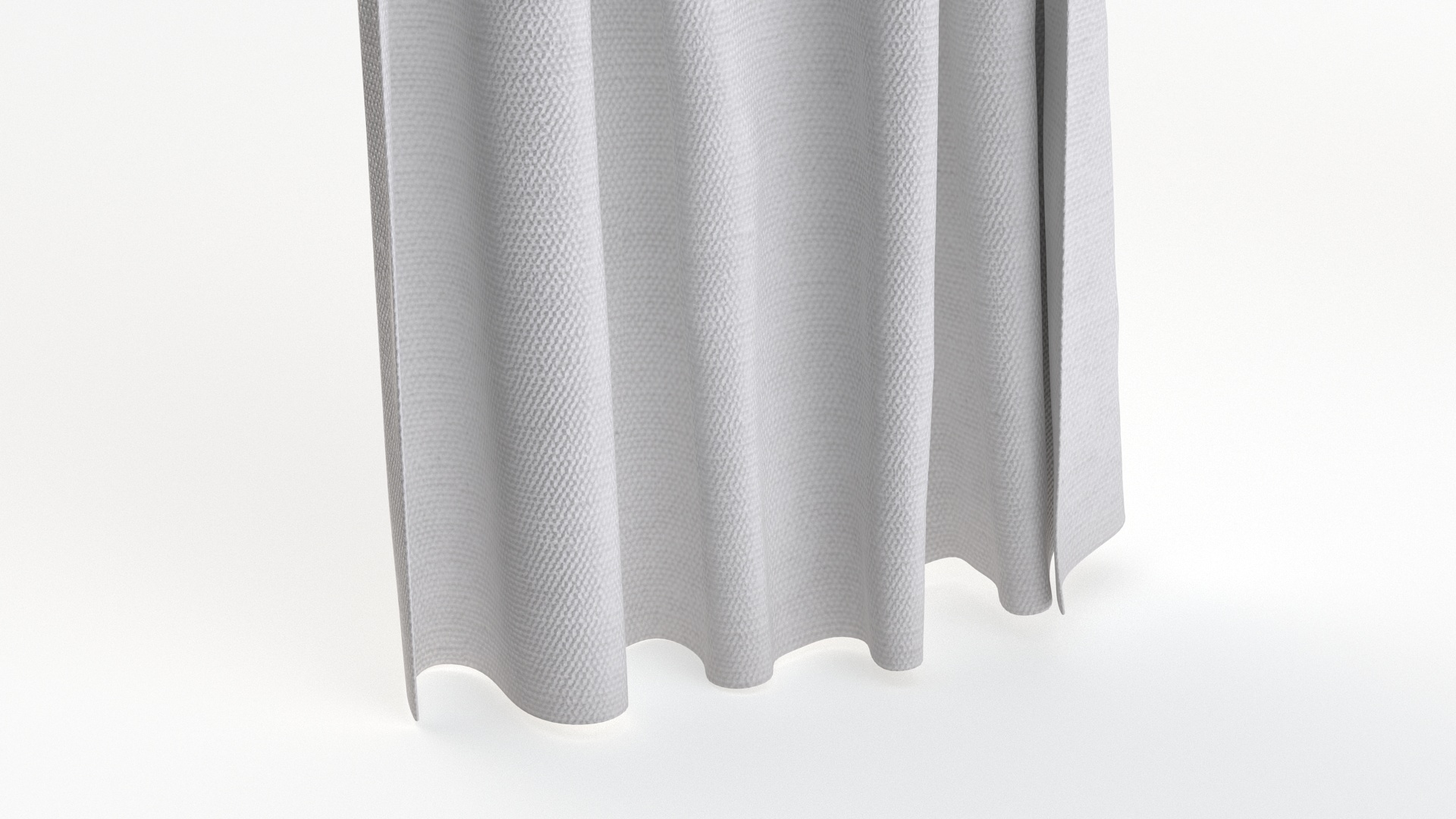 Classic Window Curtains Set 3D