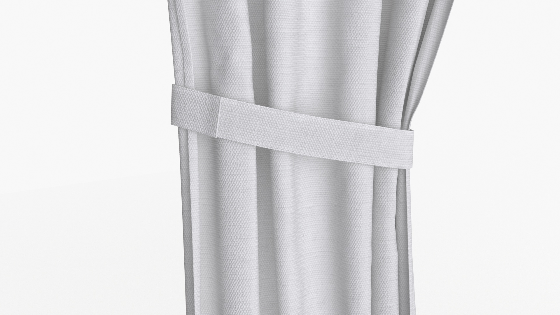 Classic Window Curtains Set 3D