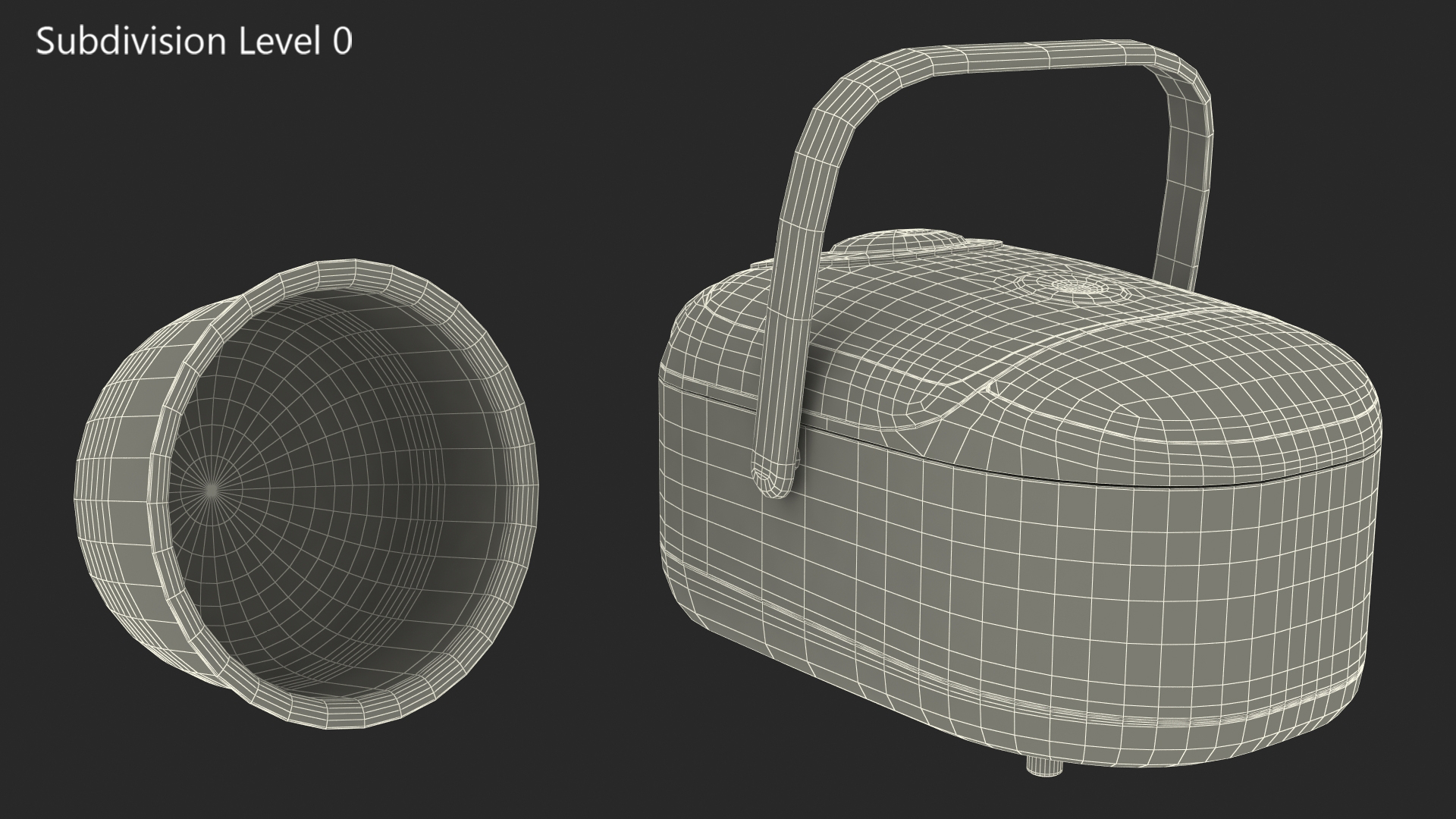 Rice Cooker White 3D