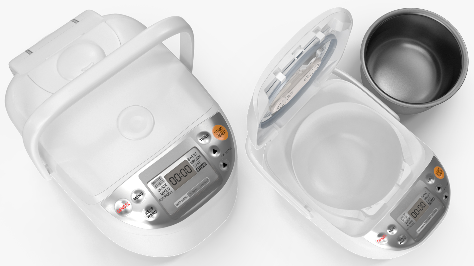 Rice Cooker White 3D