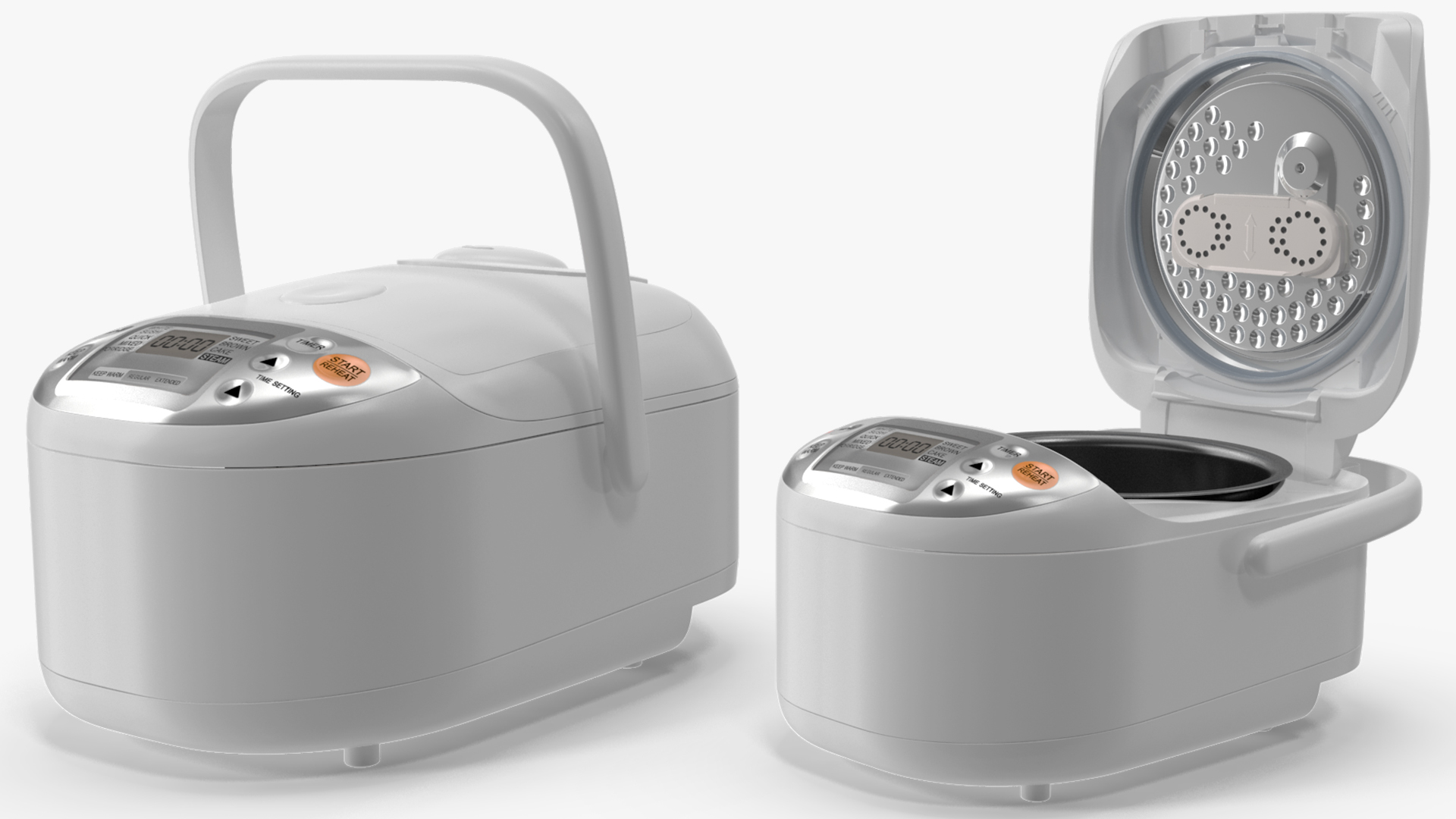 Rice Cooker White 3D