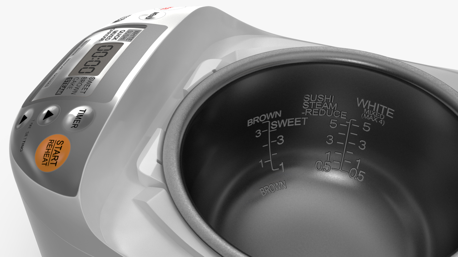 Rice Cooker White 3D