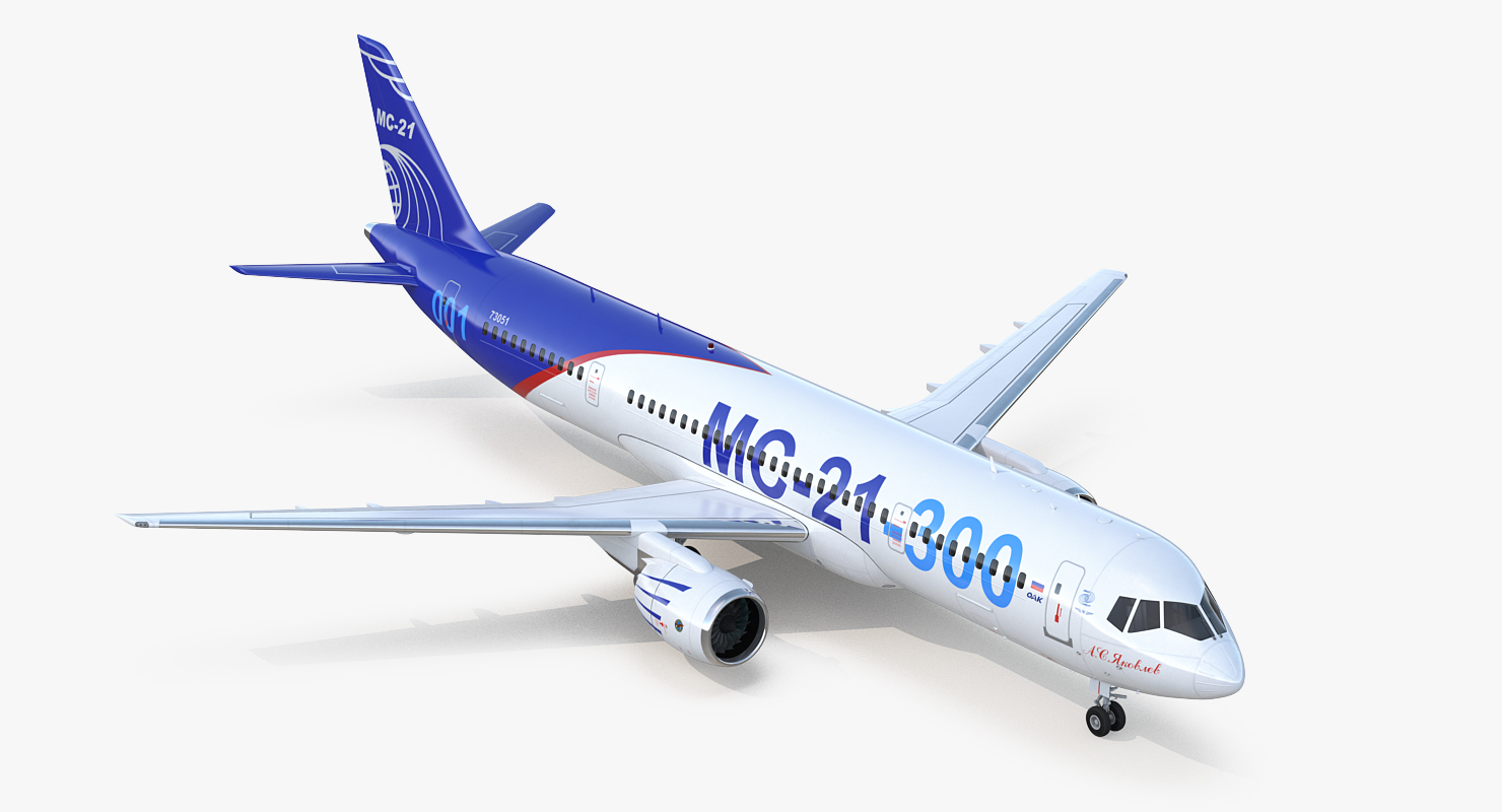 3D Russian Airliner MC 21 300