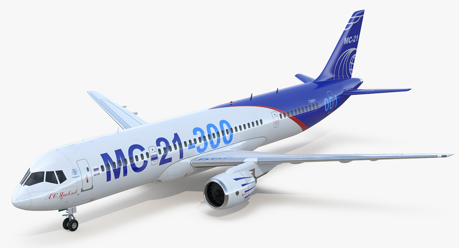 3D Russian Airliner MC 21 300
