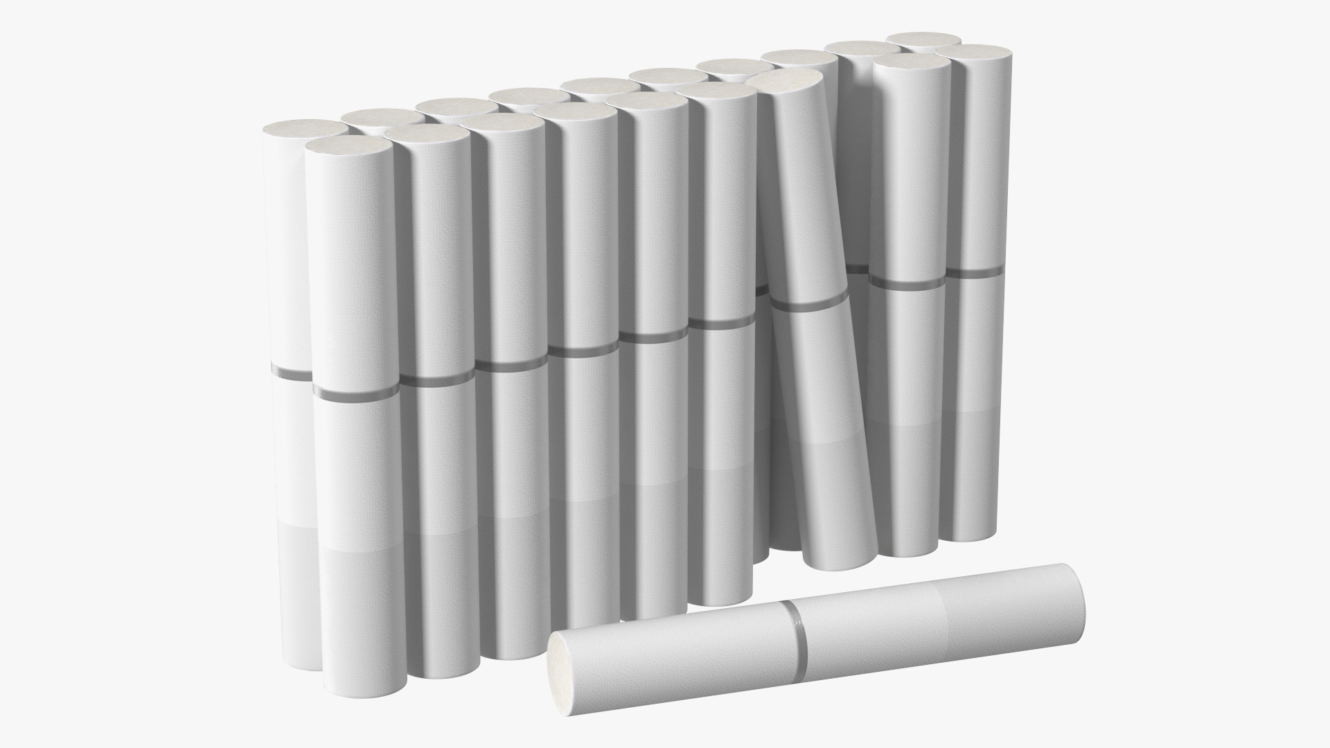 3D model Pack of Electronic Cigarettes Open with Stick