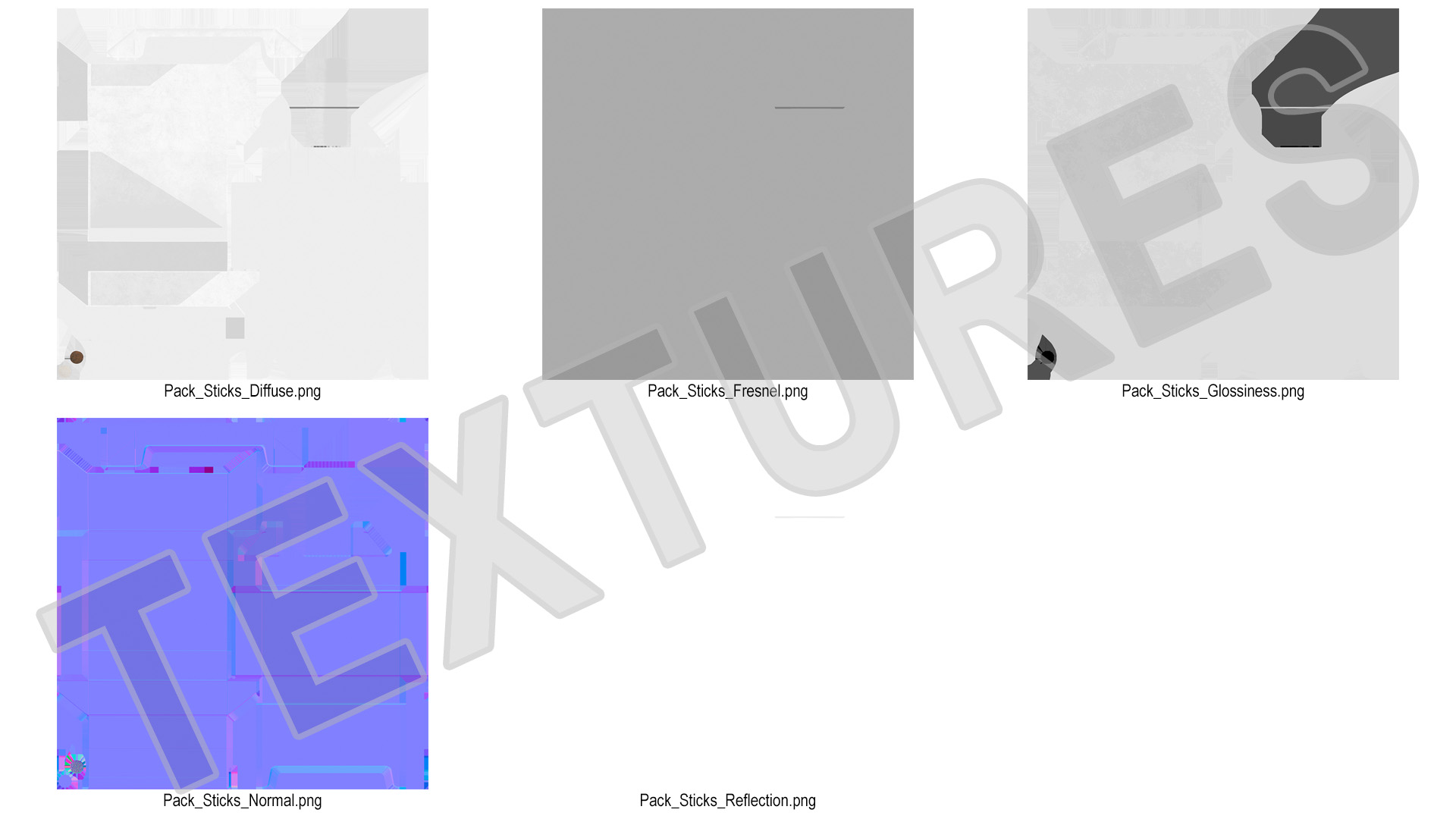 3D model Pack of Electronic Cigarettes Open with Stick