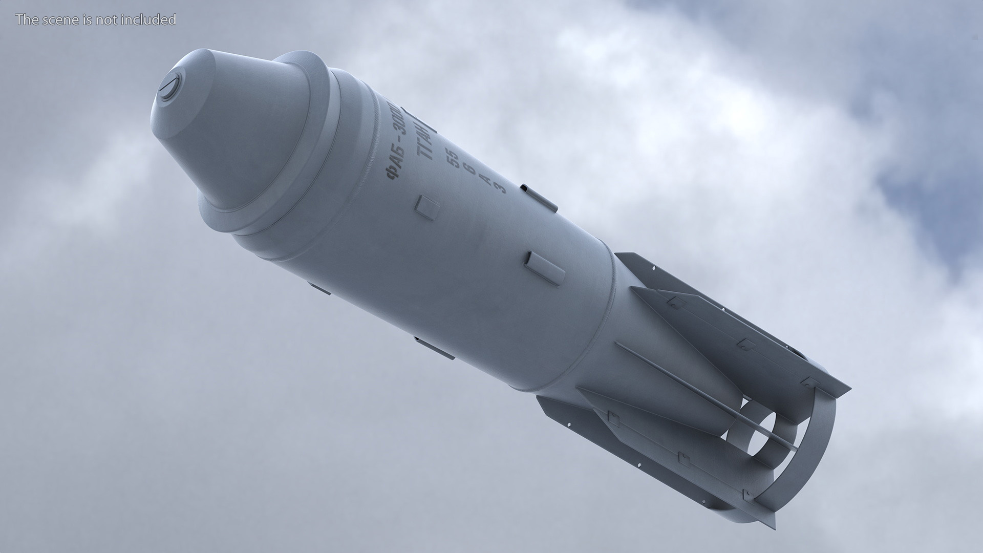 3D model Russian FAB 3000 Air Bomb