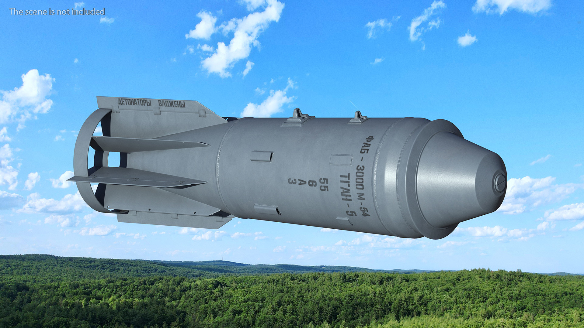 3D model Russian FAB 3000 Air Bomb