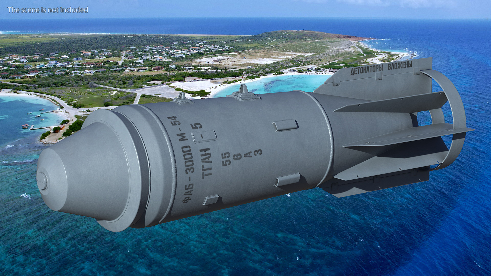 3D model Russian FAB 3000 Air Bomb