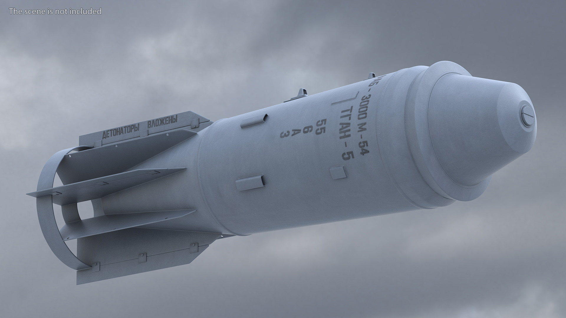 3D model Russian FAB 3000 Air Bomb